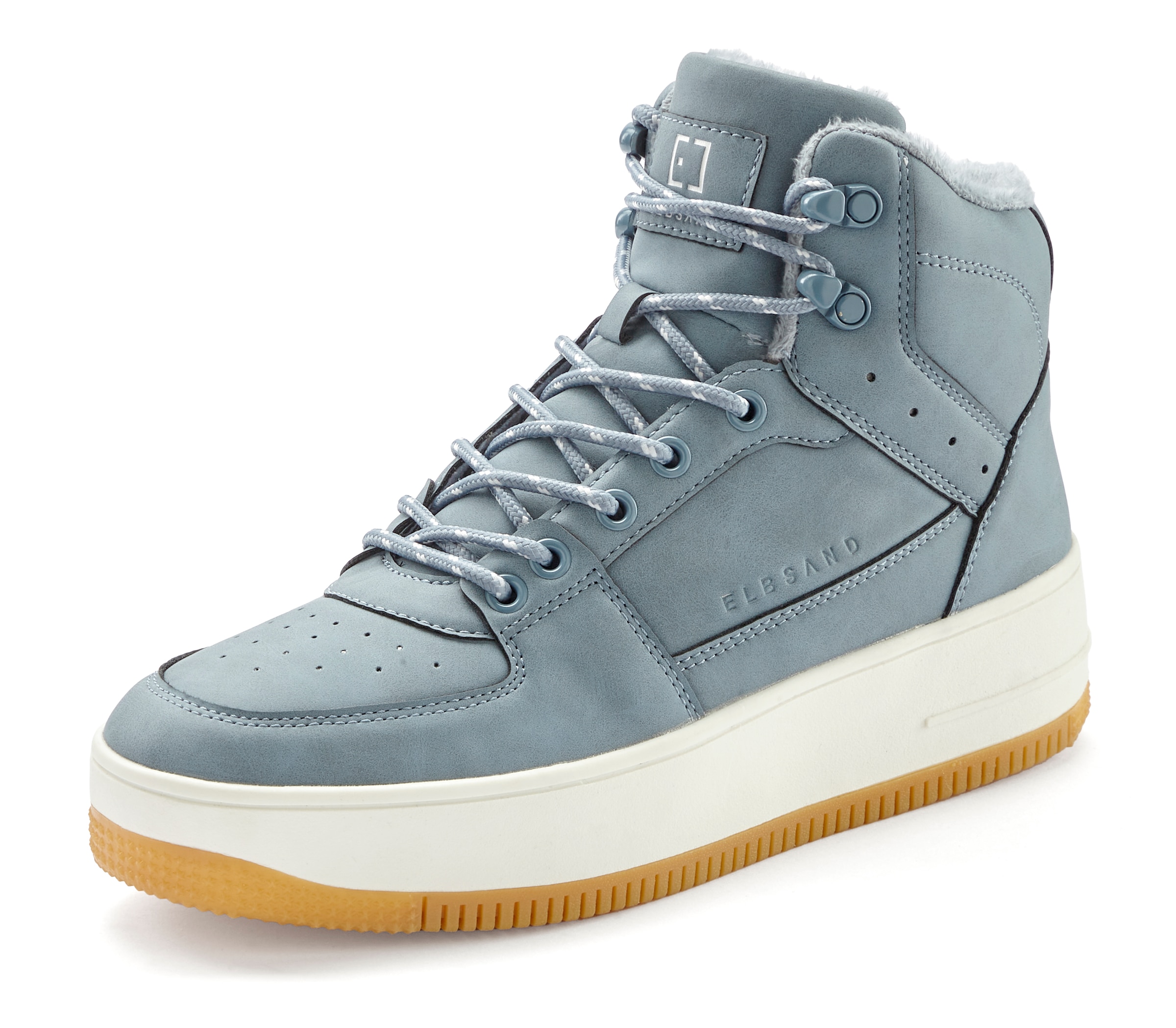 Elbsand Sneaker, mit kuscheligem Warmfutter, Freizeitschuh, Halbschuh, High Top Sneaker