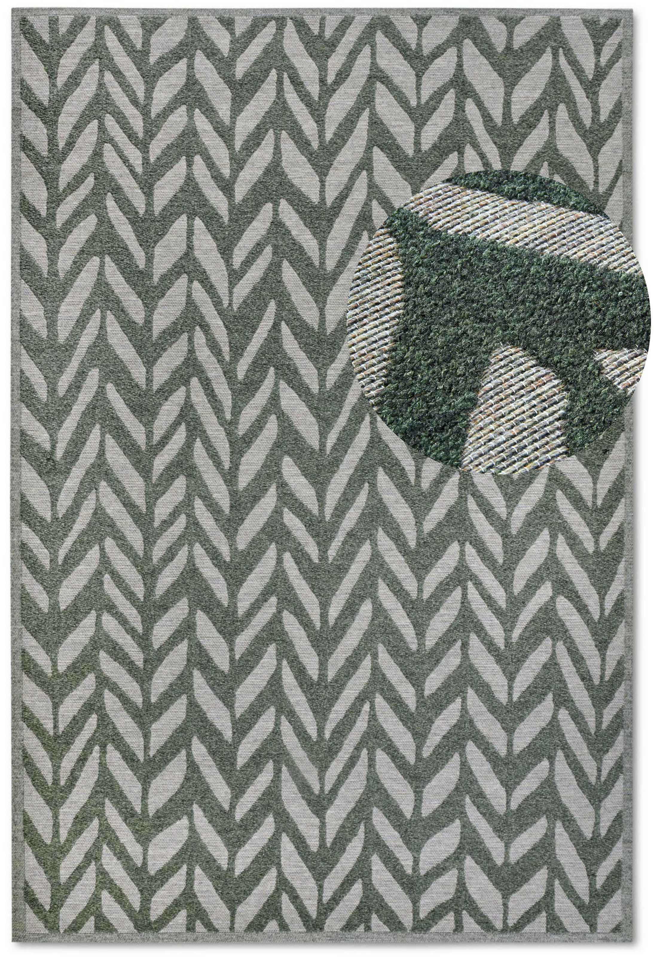 Villeroy & Boch Outdoorteppich »Georgette«, rechteckig, 4 mm Höhe, In-& Outdoor, Flachgewebe, wetterfest, Terrasse, Balkon, modern, Trend