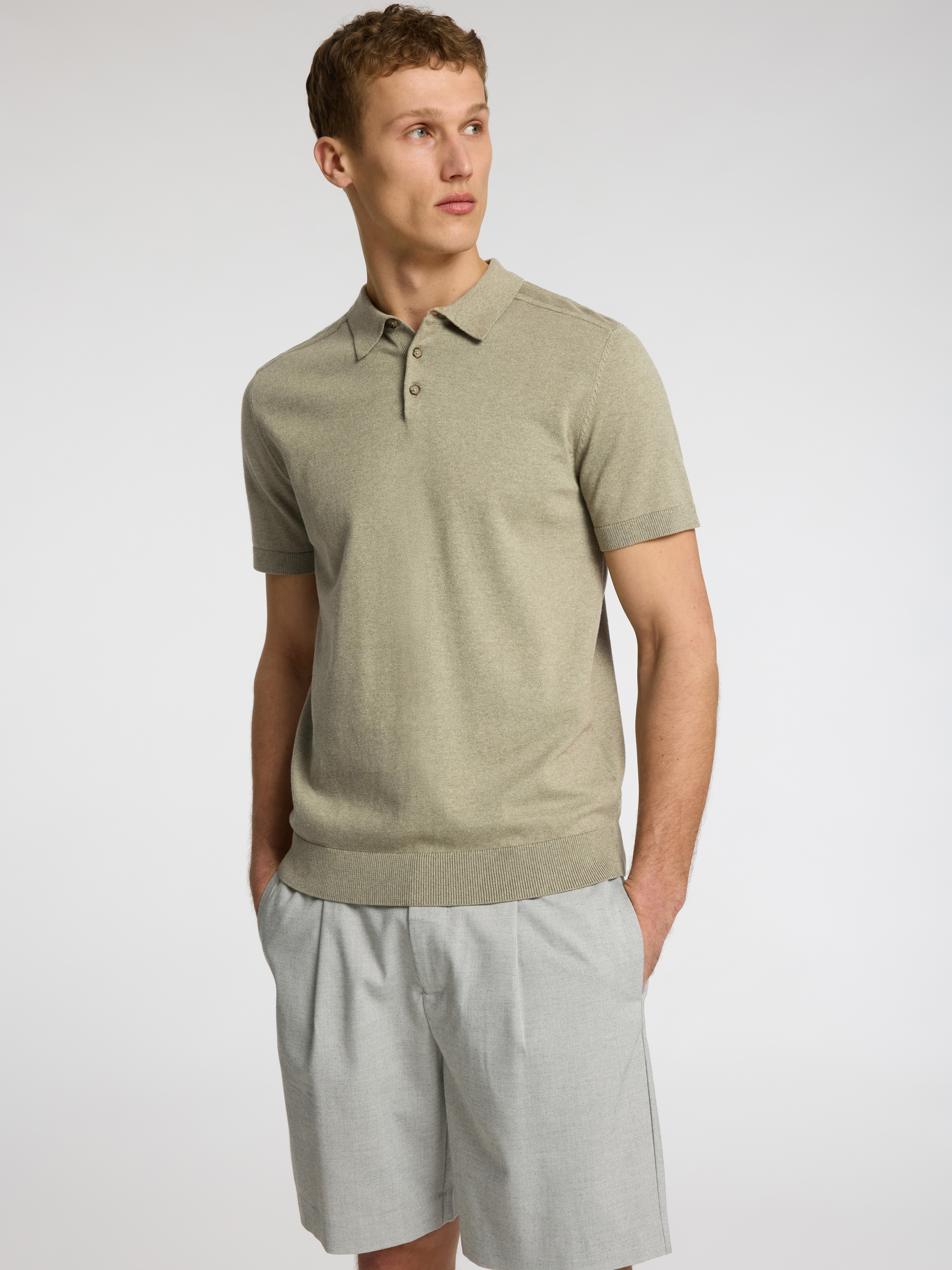 SELECTED HOMME Poloshirt »SLHBERG SS KNIT POLO NOOS«