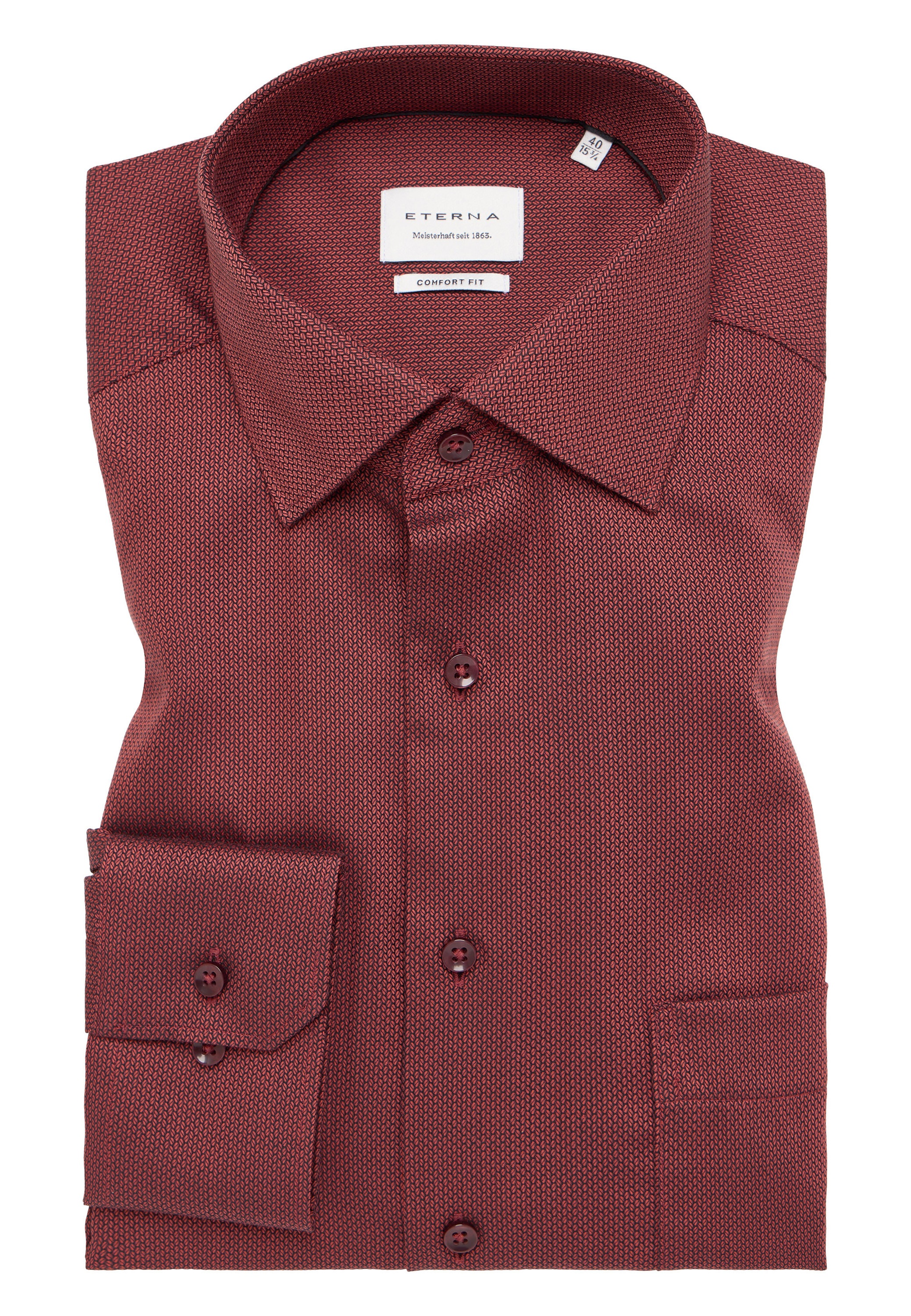 Eterna Langarmhemd »COMFORT FIT«, NON IRON (bügelfrei)