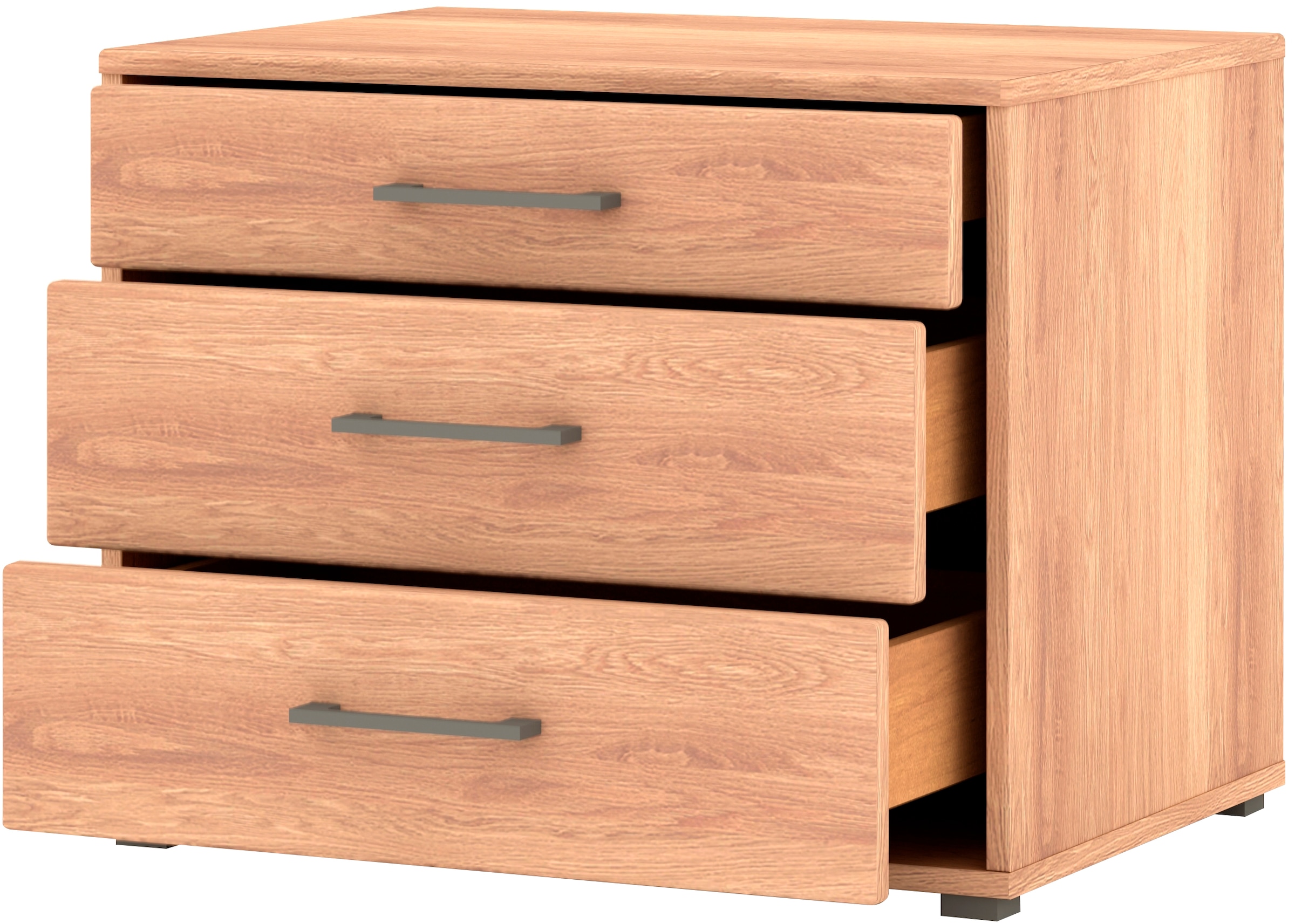 Musterring Nachtkommode »Sorrent Nachttisch, Nachtschrank, mit Schubladen, teilmassiv, 60 cm«, (Set, mit Selbsteinzug und Dämpfung, MADE IN GERMANY)