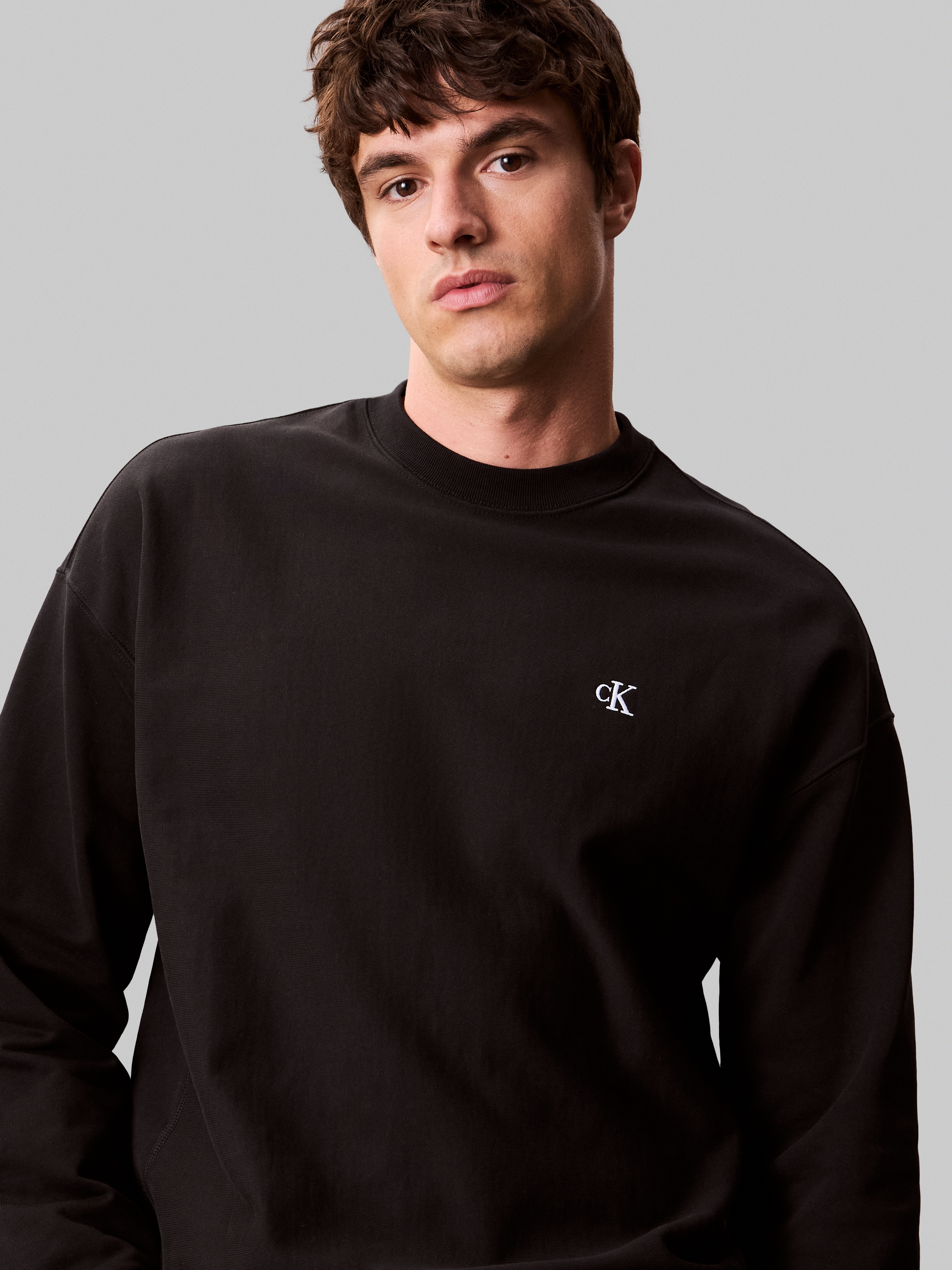 Calvin Klein Jeans Sweatshirt »PRMM TRRY MNGRM CN S«, Mit Rundhalsausschnitt