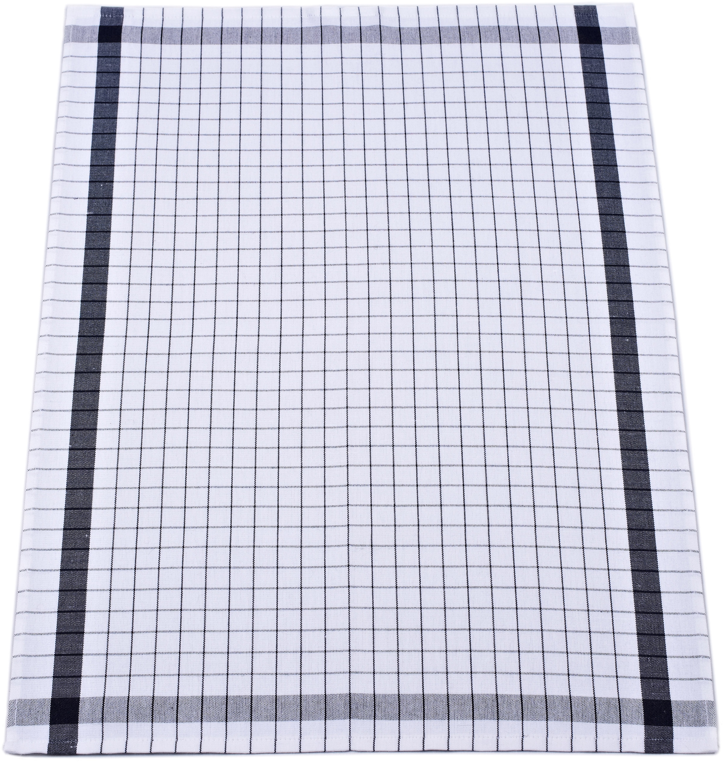 ROSS Geschirrtuch »Exclusiv«, (Set, 3 tlg.), Karofond, 50% Baumwolle, 50% Leinen, 50x70 cm