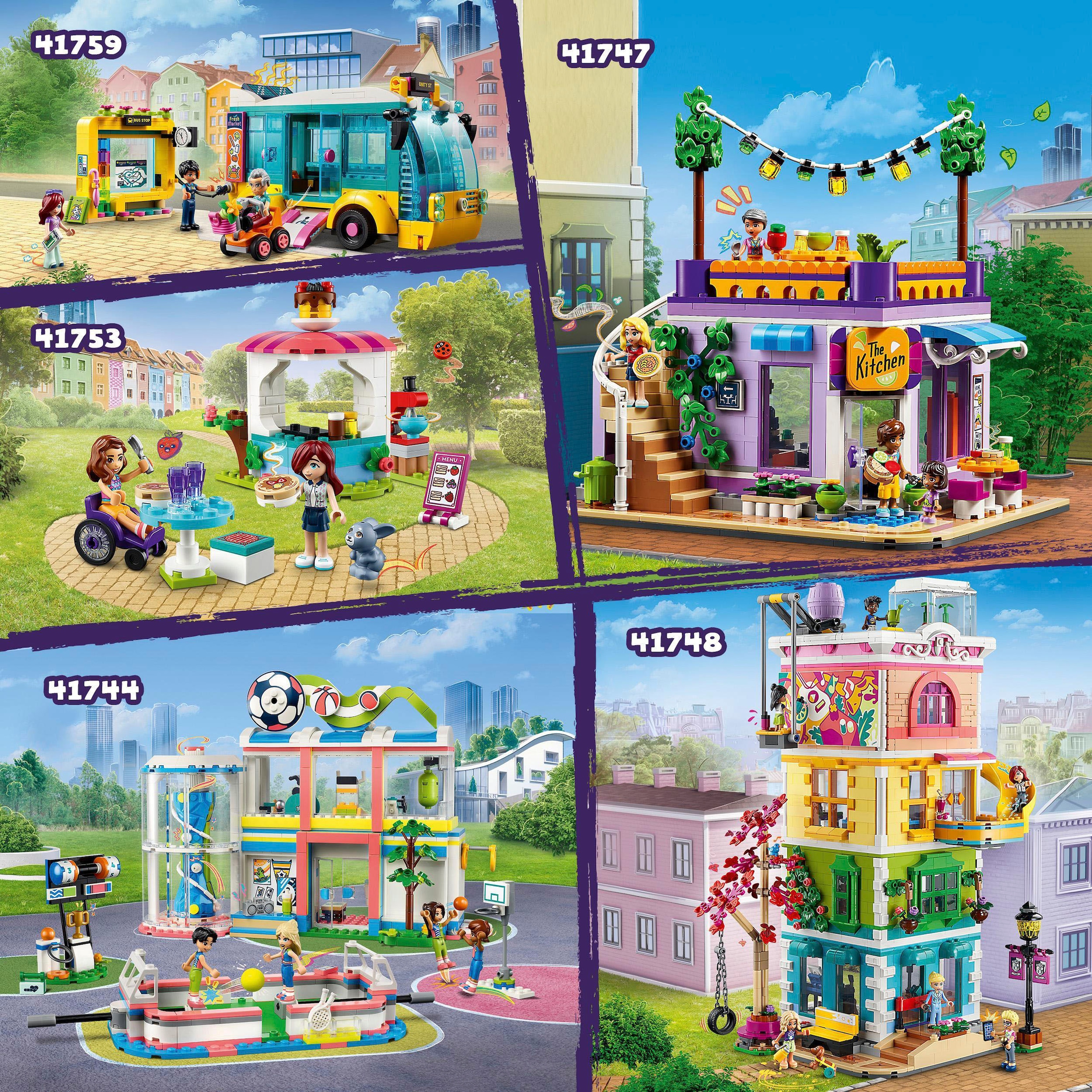 LEGO® Konstruktionsspielsteine »Heartlake City Gemeinschaftszentrum (41748), LEGO® Friends«, (1513 St.), Made in Europe