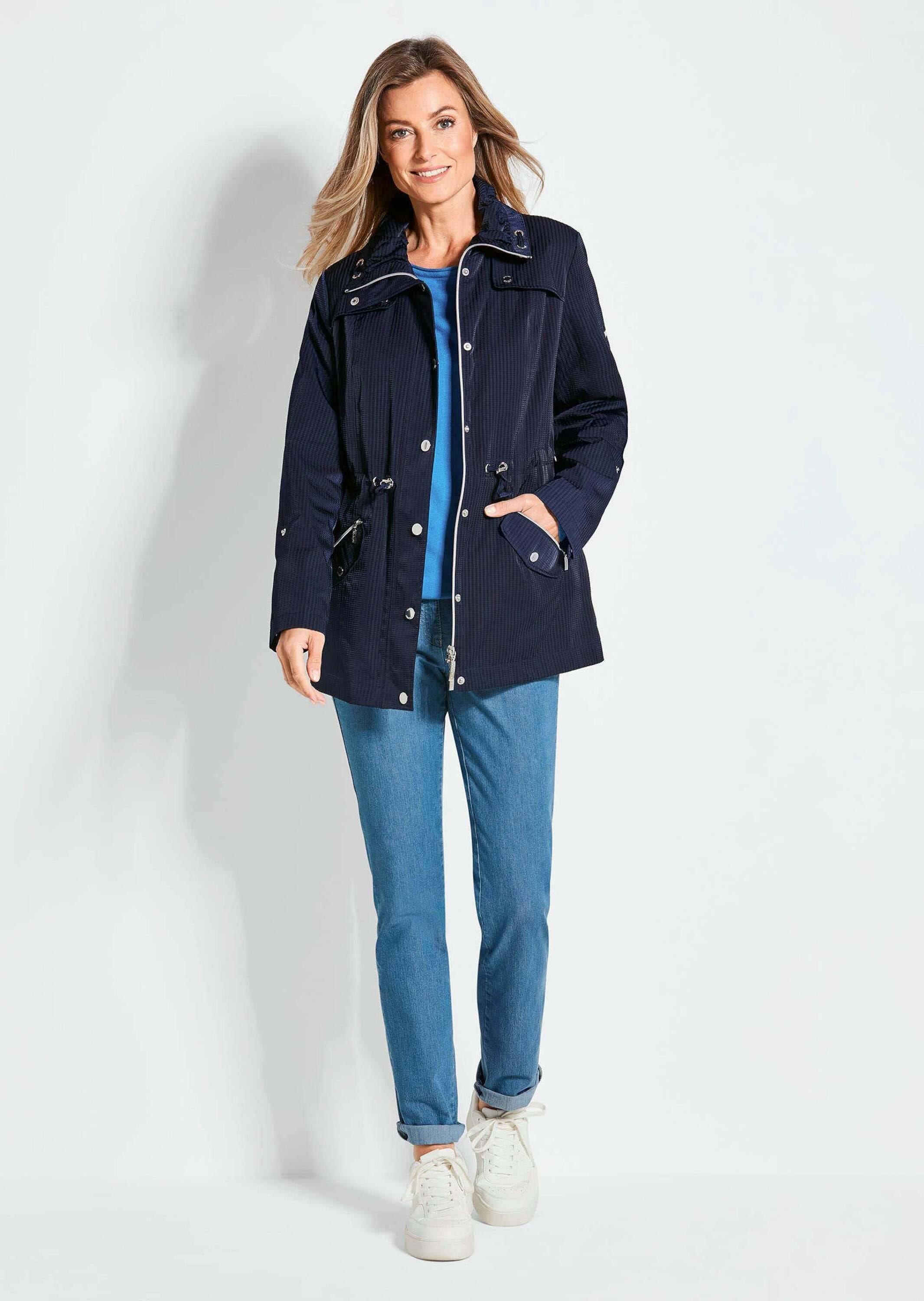 GOLDNER Blouson »Kurzgröße Longjacke aus fein strukturierter Ware«