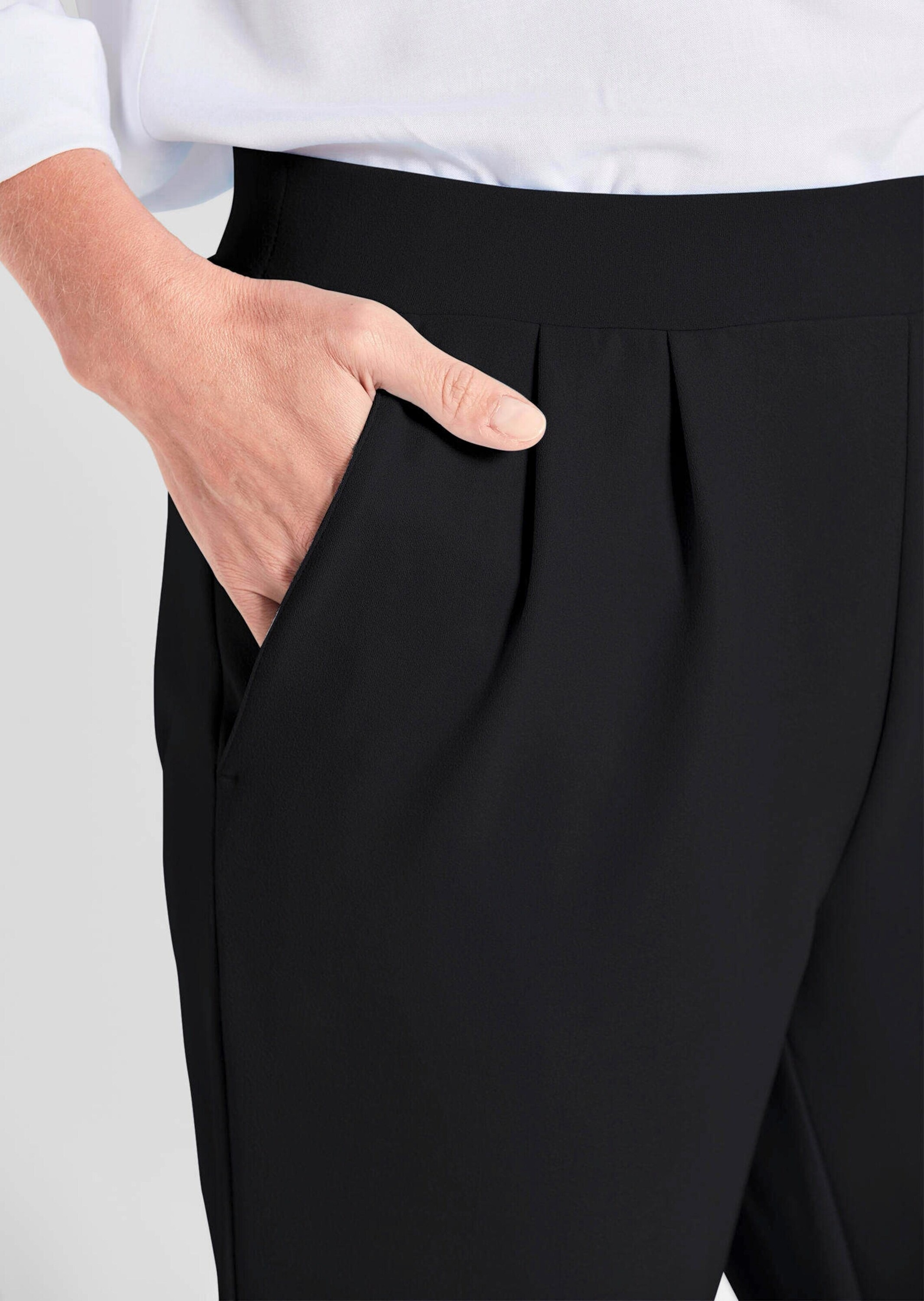 GOLDNER Schlupfhose »Weite Schlupfhose SARA in Krepp-Qualität«