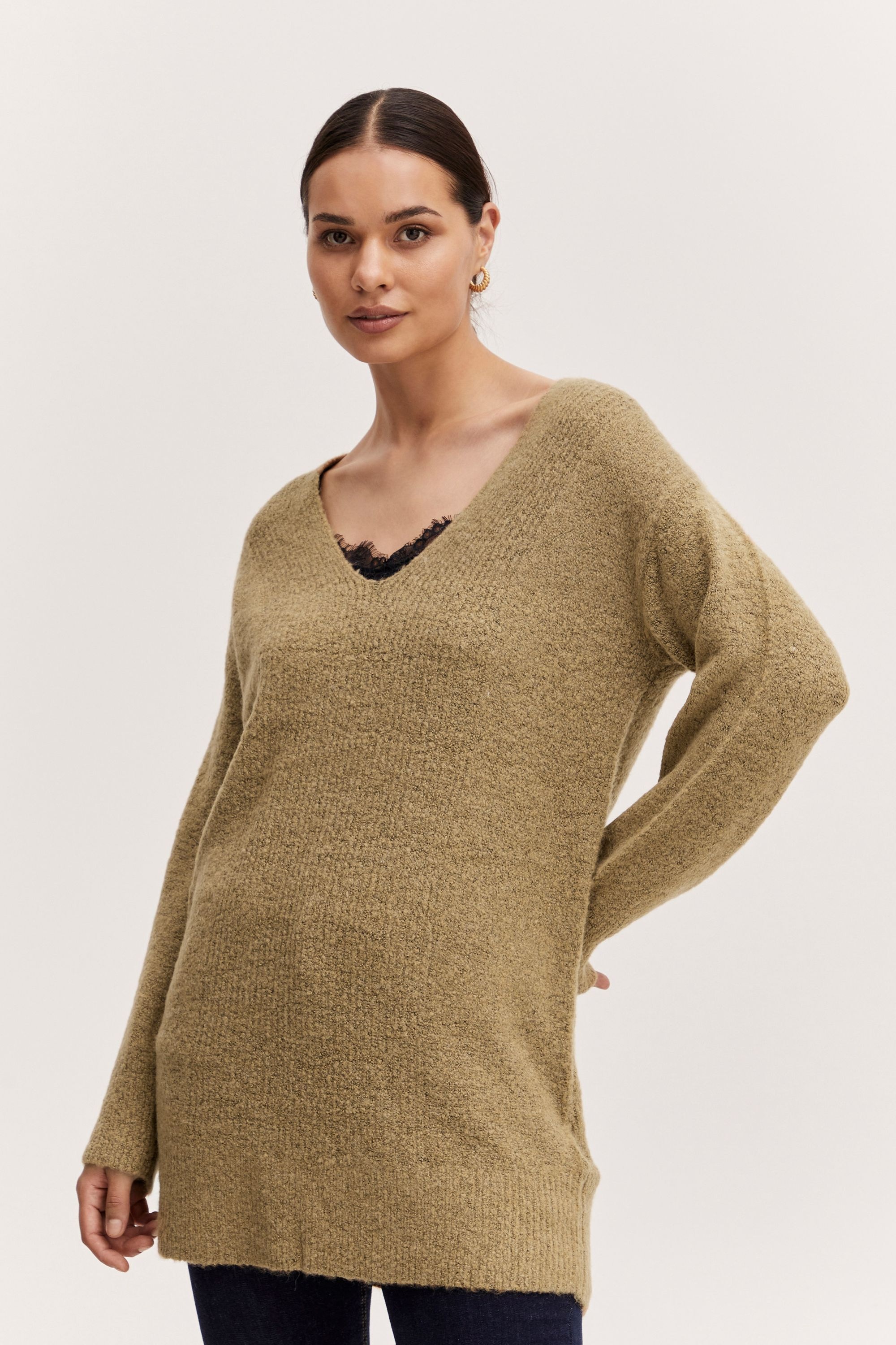 b.young Strickfleece-Pullover »Strickpullover BYMirelle«