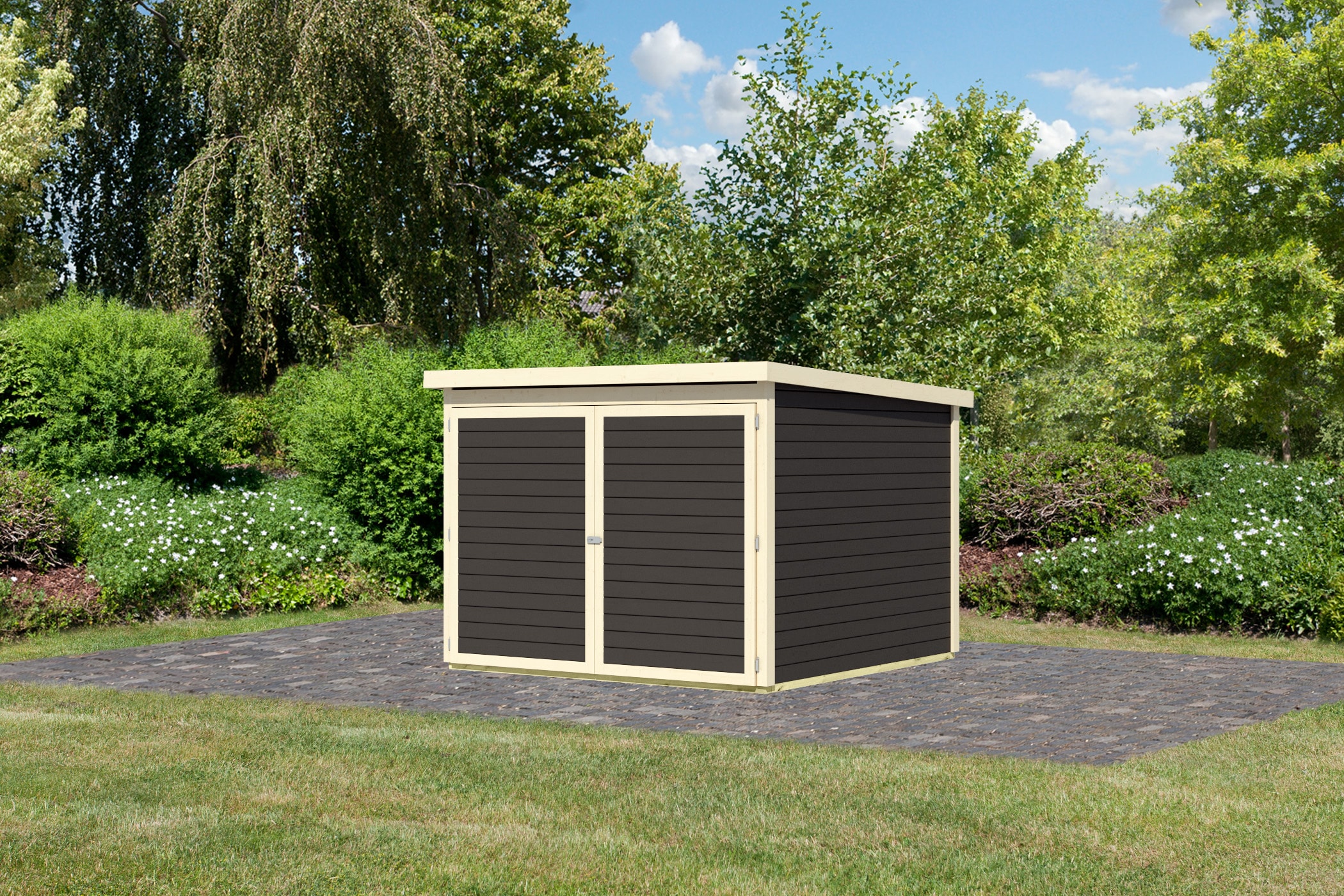 Karibu Fahrradbox »Fahrradgarage 4« in verschiedenen Farben, BxTxH: 212,5x216,5x167 cm