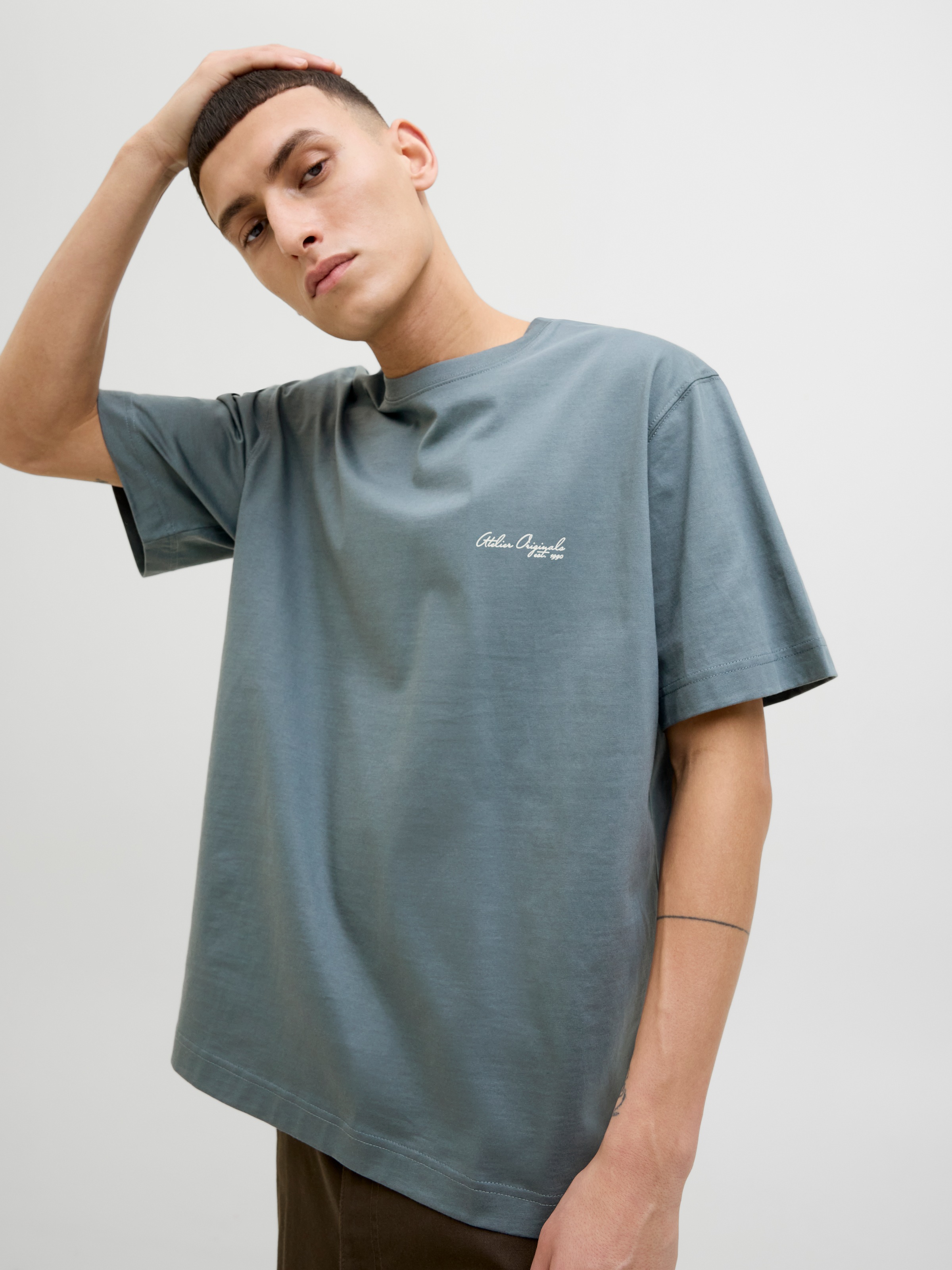 Jack & Jones T-Shirt »JORISLINGTON BACK TEE SS CREW NECK SN«