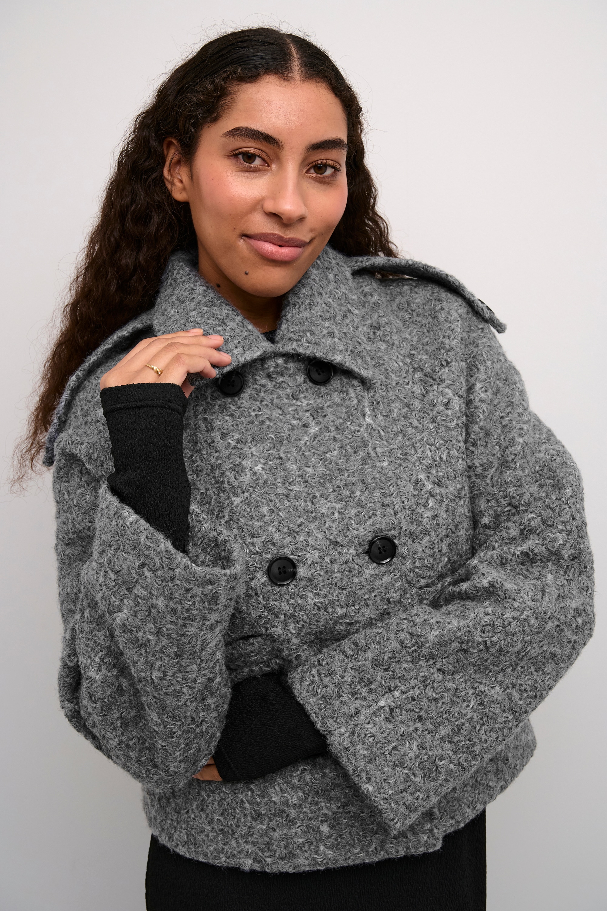 KAFFE Wintermantel »Jacke KAtory«