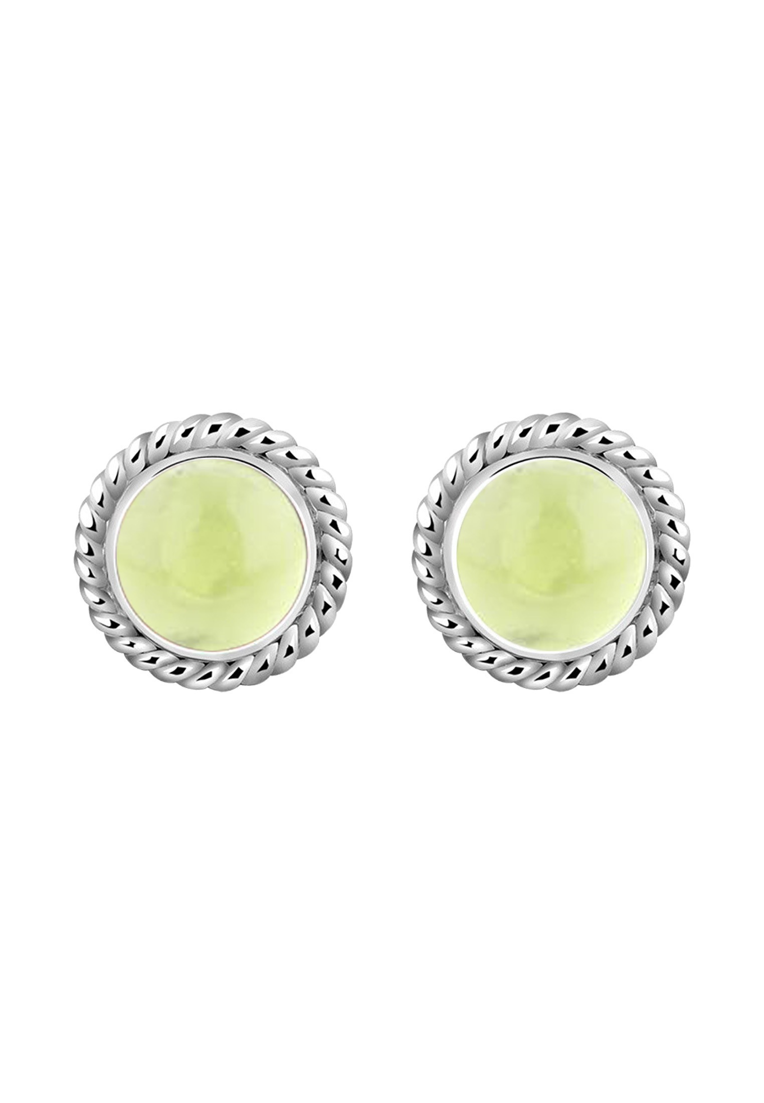 Nenalina Paar Ohrstecker »Ohrringe Peridot Geburtsstein August Trend Stilvoll 925 Silber«