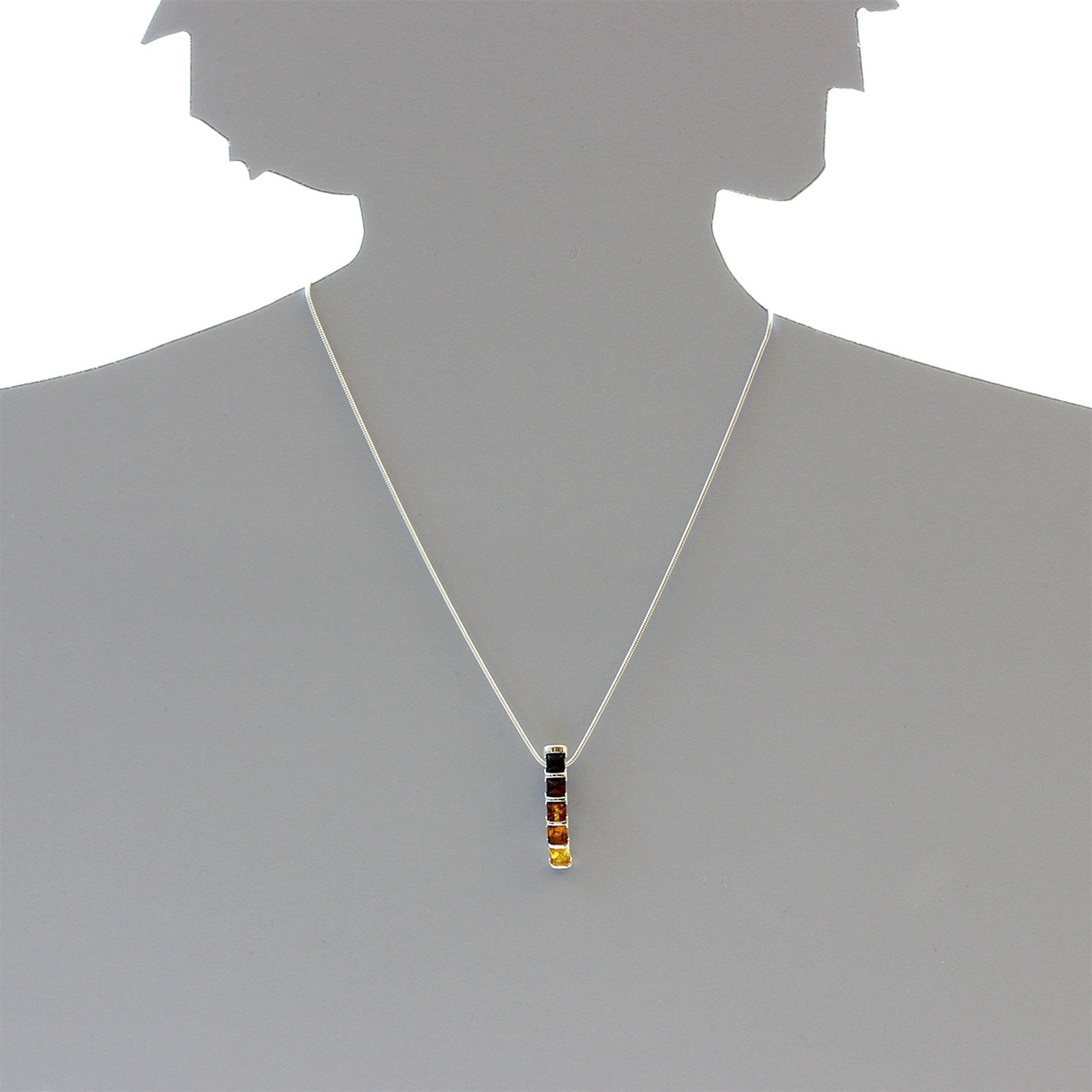 OSTSEE-SCHMUCK Kette mit Anhänger »- Gleiter-Rosika - Silber 925/000 - Bernstein«