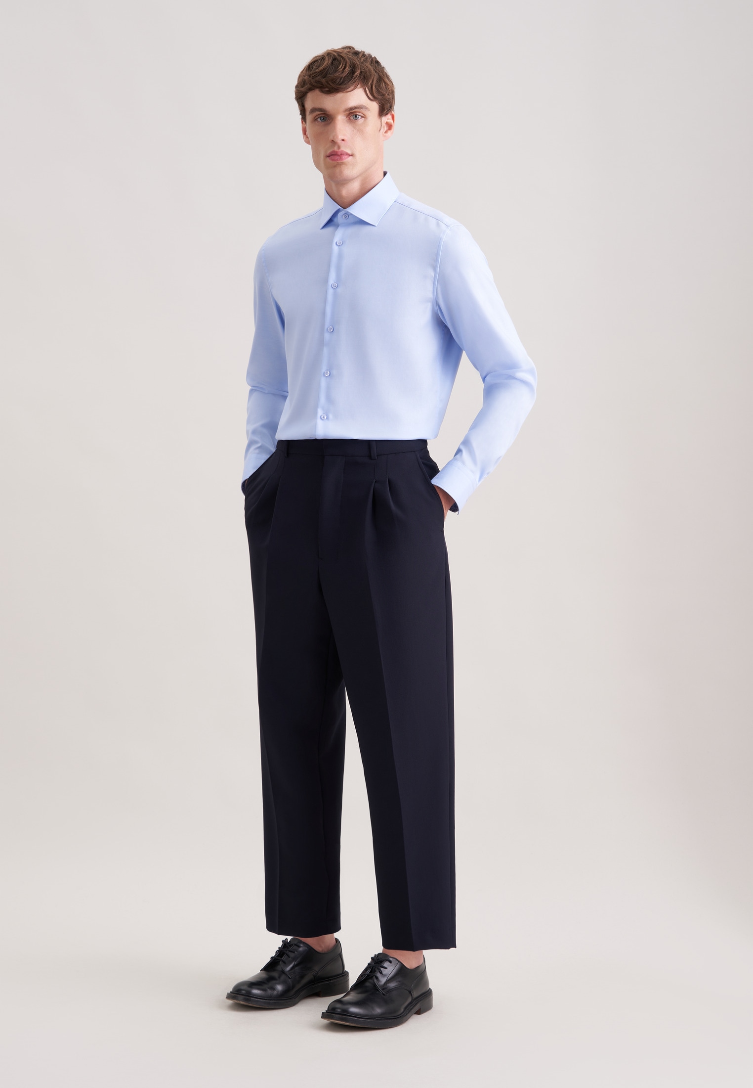 seidensticker Businesshemd »Schwarze Rose« Slim 1/1 Extra lang Kentkragen Uni