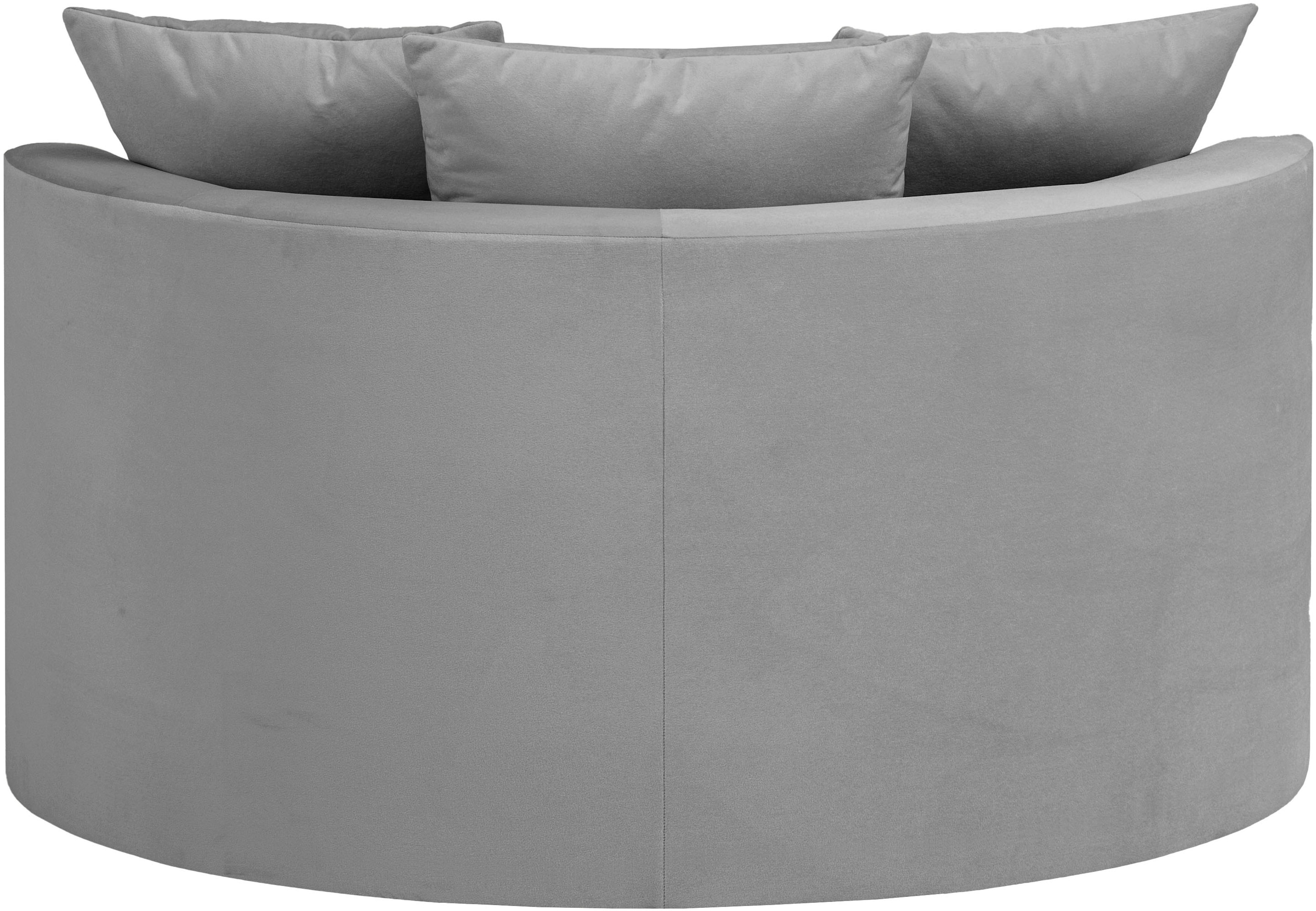 LeGer Home by Lena Gercke XXL-Sessel »ISALIE, Rundsessel mit Hocker, Lesesessel, Loveseat, Big-Sessel«, (Set), trendige Stoffe, mit 3 Zierkissen, große Sitzfläche