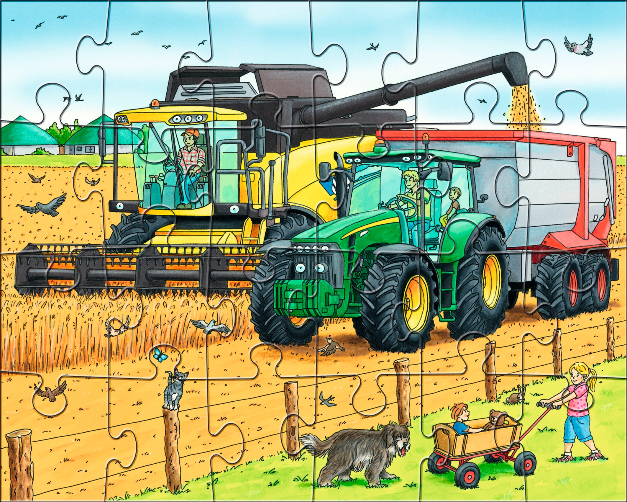 Haba Puzzle »Traktor und Co.«