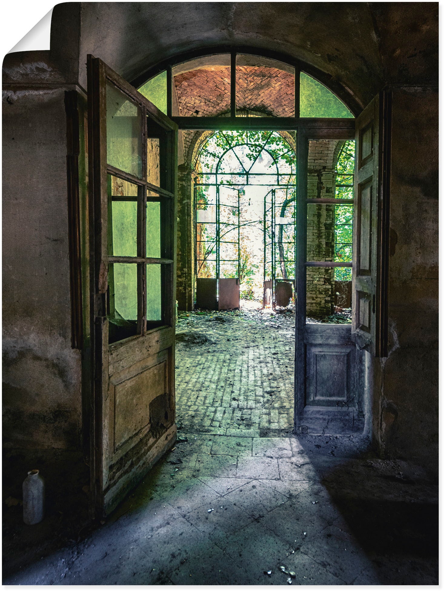 Artland Wandbild »Lost Place - alte Tür Fenster«, Fenster & Türen, (1 St.),  als Alubild, Leinwandbild, Wandaufkleber oder Poster in versch. Größen im  OTTO Online Shop
