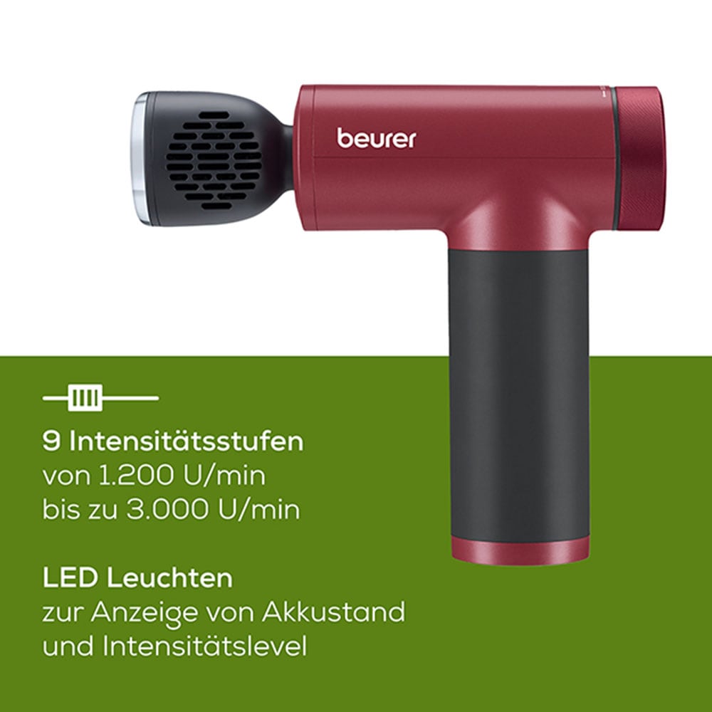 BEURER Massagepistole »MG 195 Hot & Cold Limited Edition 2025 mit Wärme- und Kältefunktion« Zur Lockerung von Verspannungen und Reduktion von Schwellungen
