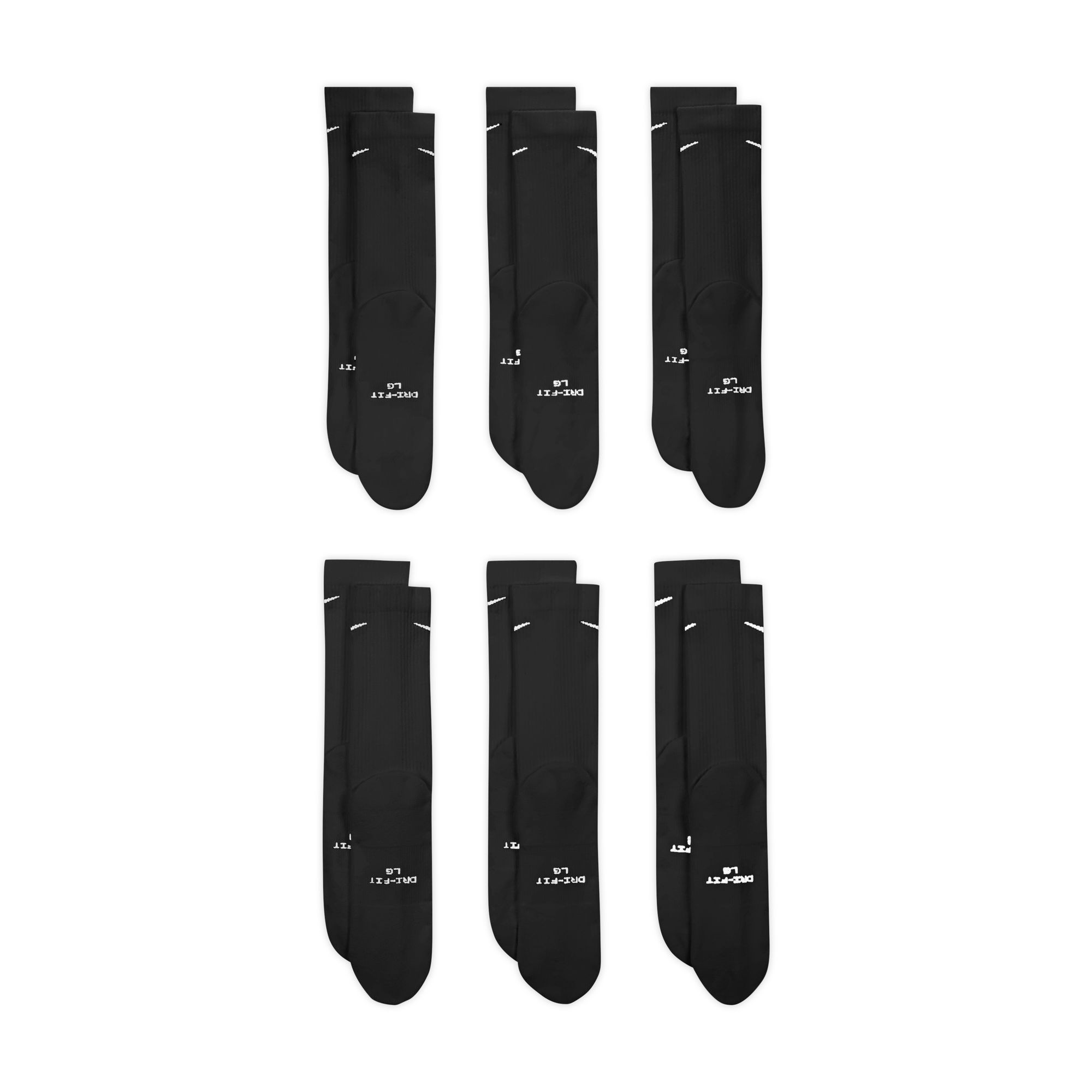 Nike Funktionssocken »U NK ED ELVD CRW 6P - 144« atmungsaktives Material, für Erwachsene