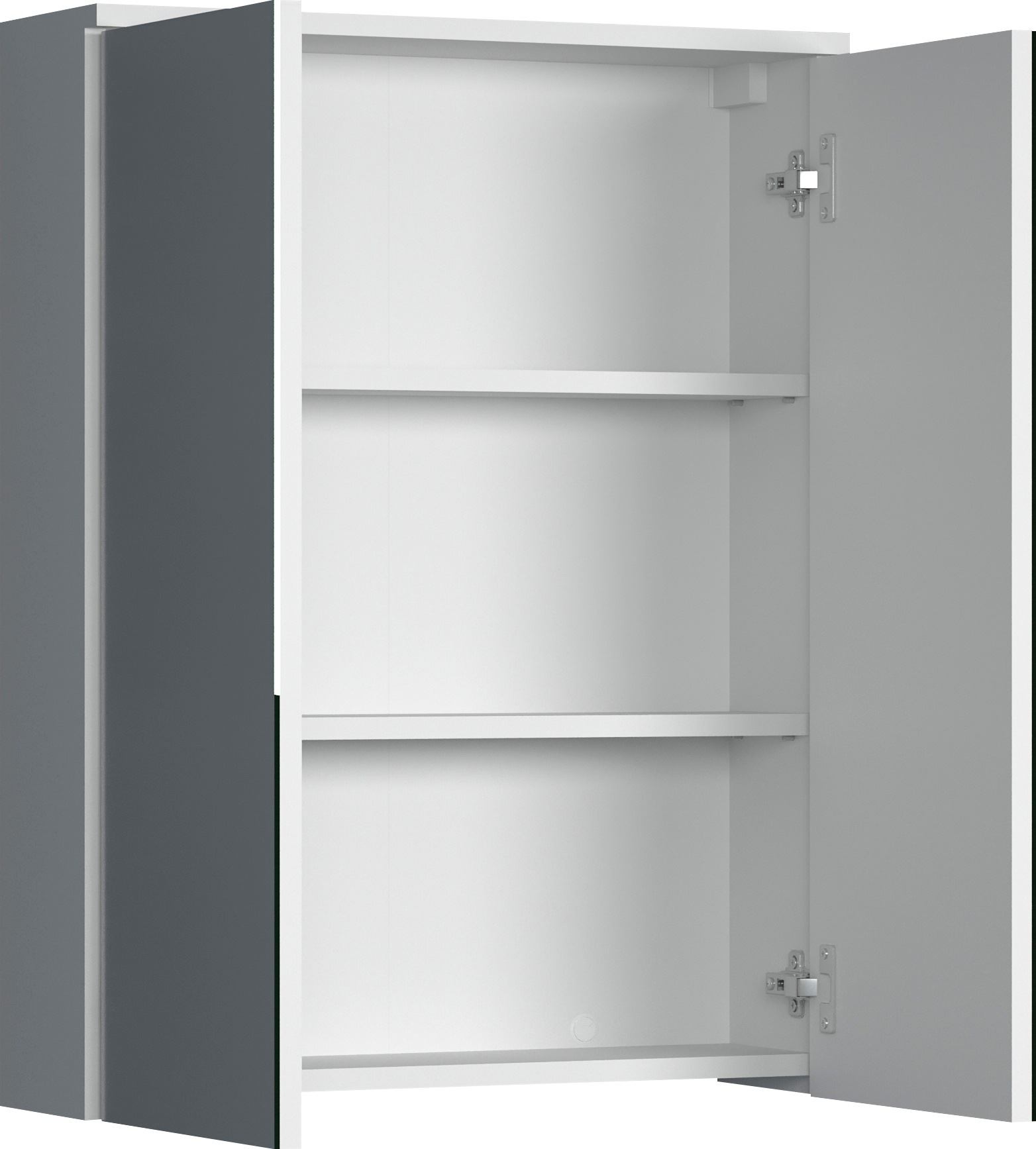welltime Spiegelschrank »Prag«, (1 St.), Spiegelschrank mit 2 Spiegeltüren - (B/T/H) 60/18/78 cm
