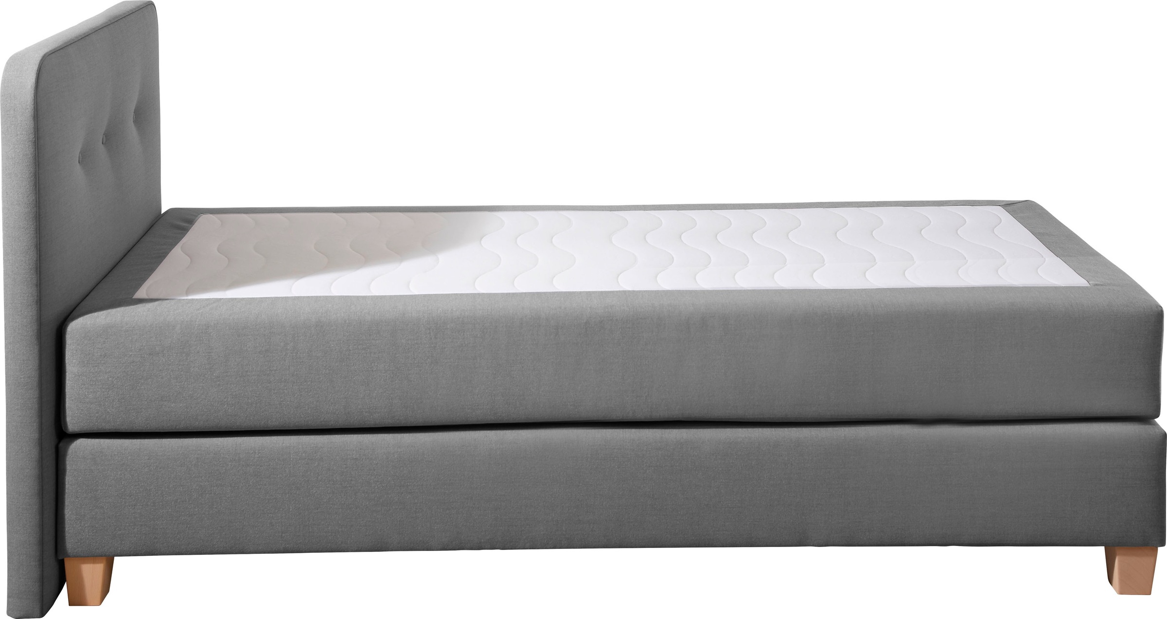 Home affaire Boxspringbett »Fargo« inkl. Topper, in 3 Matratzenarten, in Samt- oder Strukturstoff