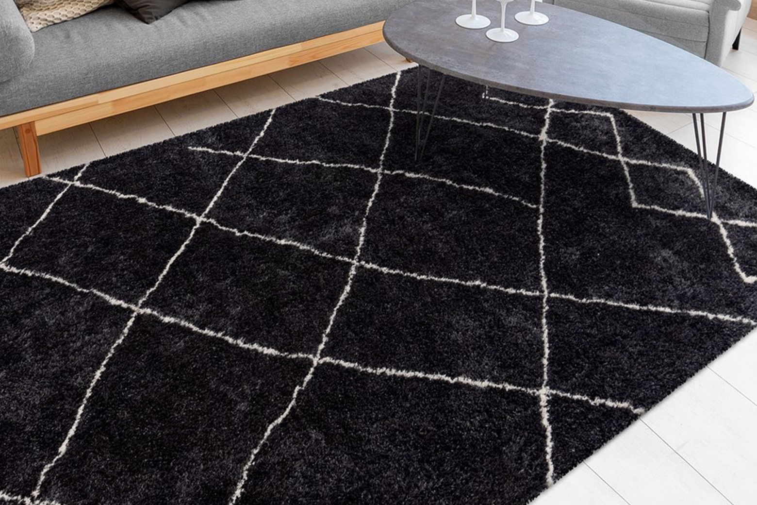 calo-deluxe Hochflor-Teppich »Elvar-5000«, rechteckig, 27 mm Höhe, besonders weich durch Microfaser, Wohnzimmer