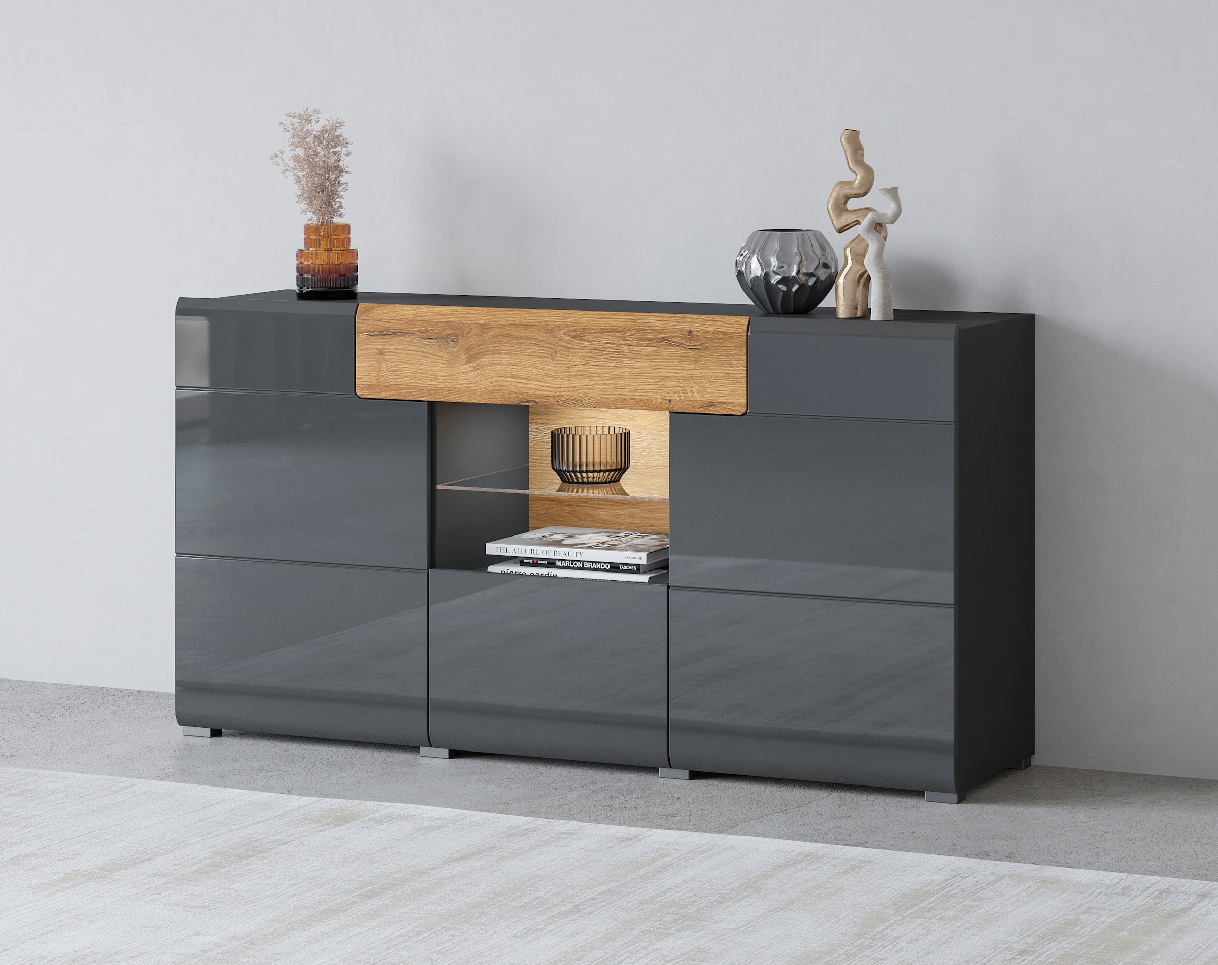 INOSIGN Sideboard Toledo Breite 159cm Moderne Anrichte Mit Dekorative