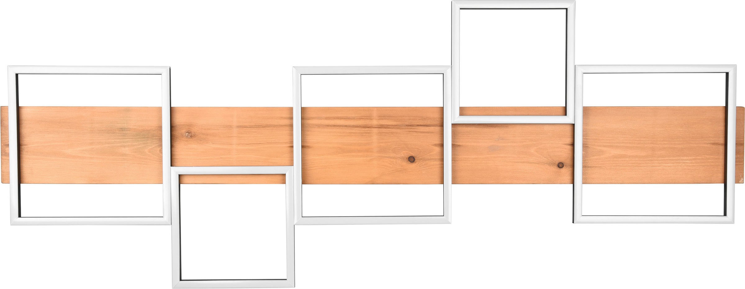 TRIO Leuchten LED Deckenleuchte »Harper«, 1 flammig, Leuchtmittel LED-Board | LED fest integriert, Deckenlampe aus Holz + Metall LED mit 3 Dimmstufen, warmweiß, 5700 Lm