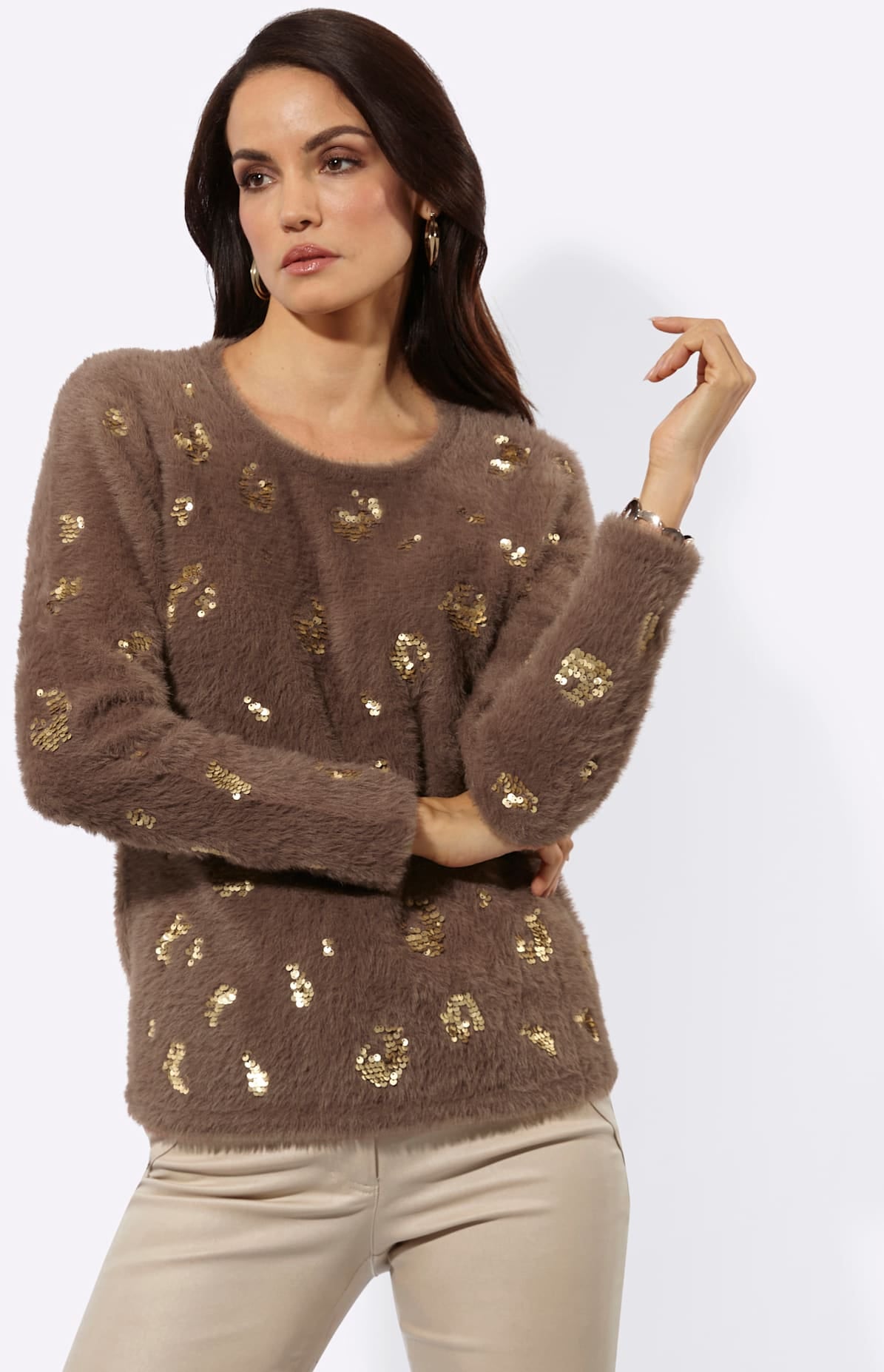 creation L Rundhalspullover »Pullover«