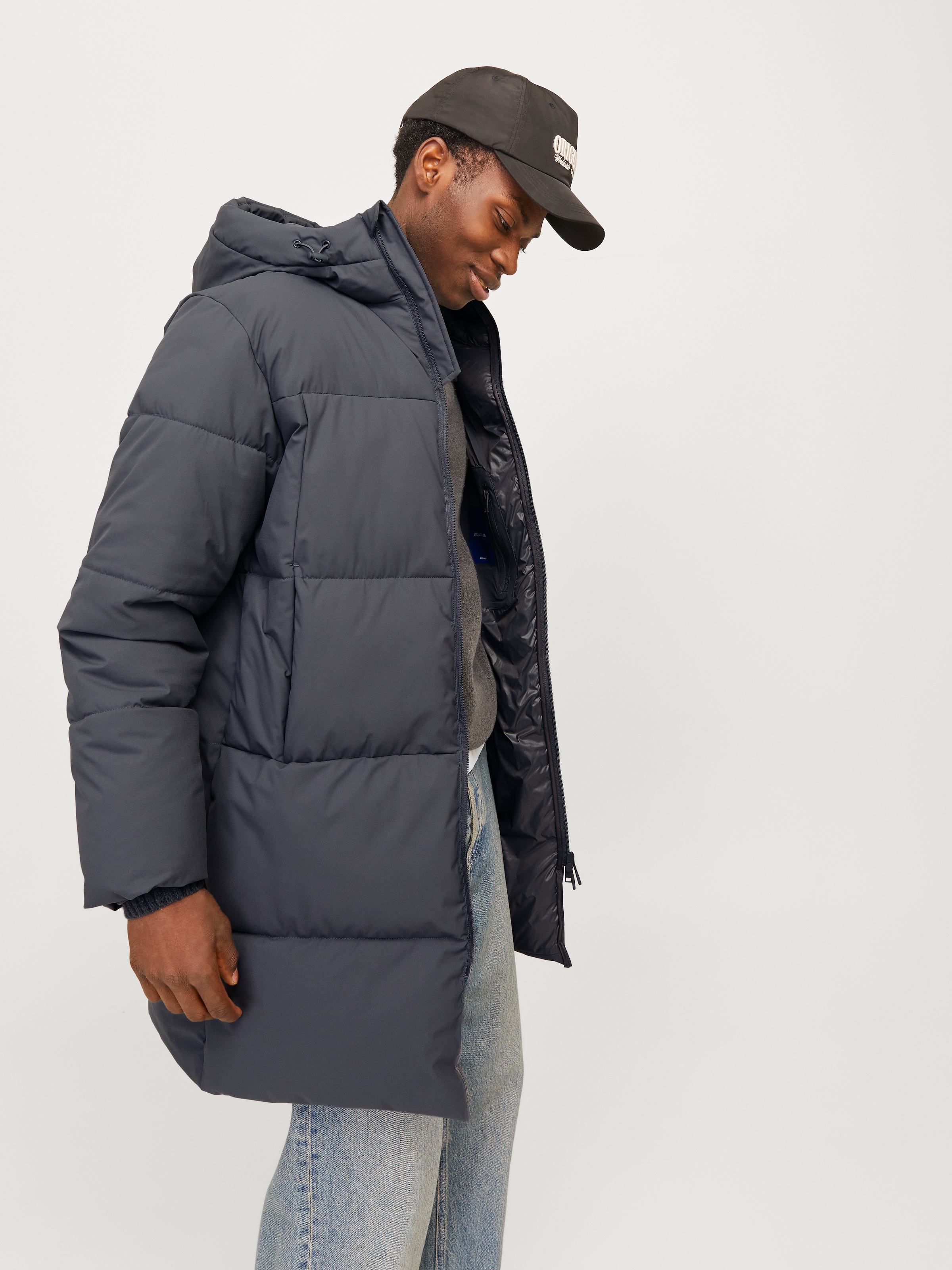 Jack & Jones Steppjacke »JORVESTERBRO LONG PUFFER AW24 SN«, mit Kapuze
