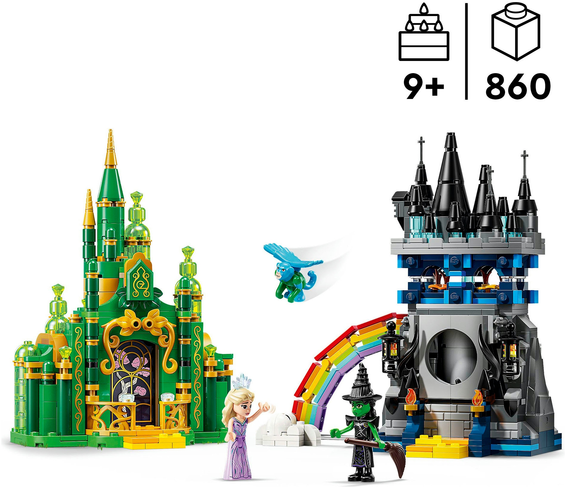 LEGO® Konstruktionsspielsteine »Emerald City & Kiamo Ko Castle (75689), LEGO Wicked« Made in Europe