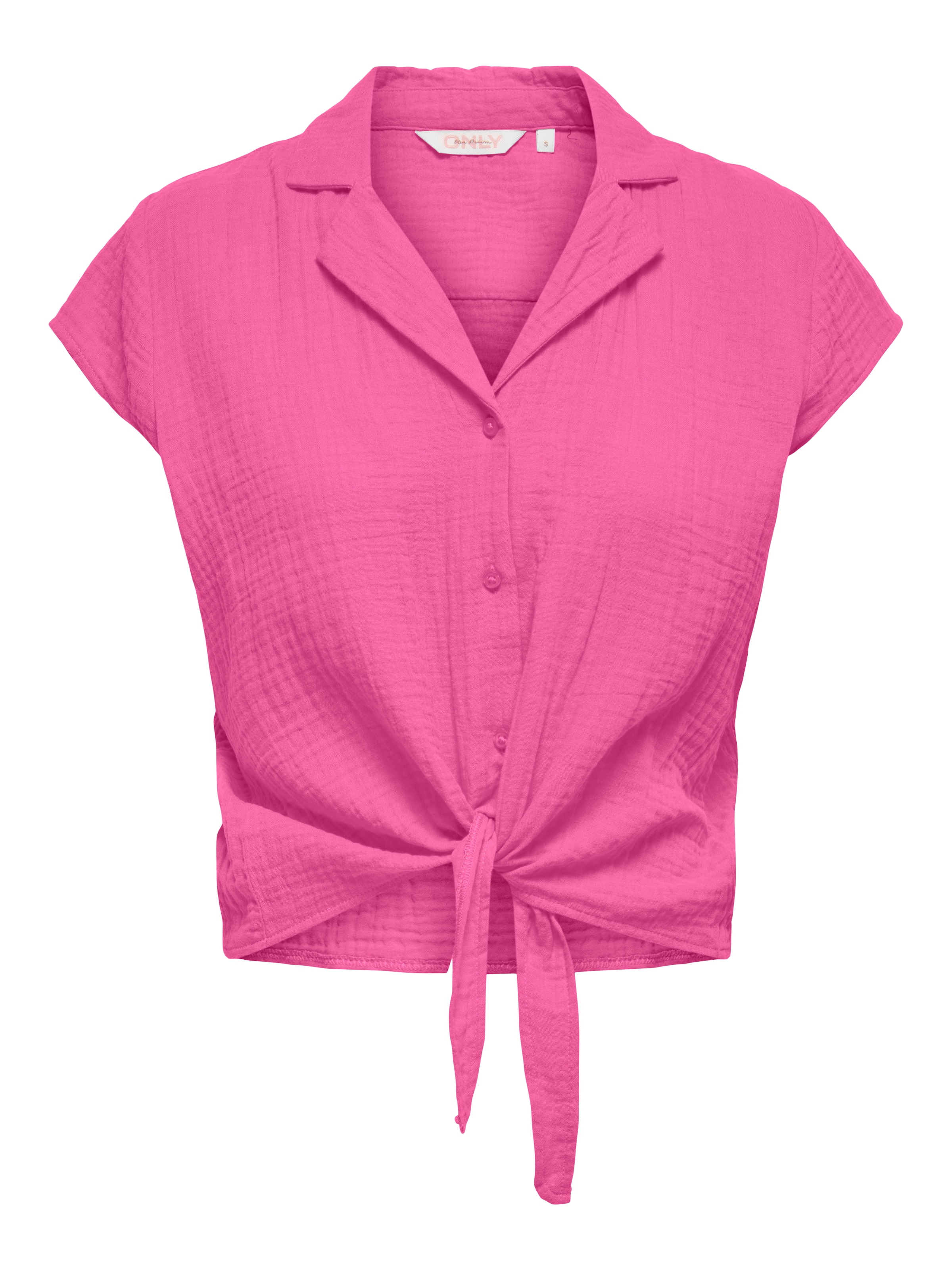 ONLY Kurzarmbluse »ONLTHYRA CAPSLEEVE SHIRT WVN« Baumwolle, regular fit