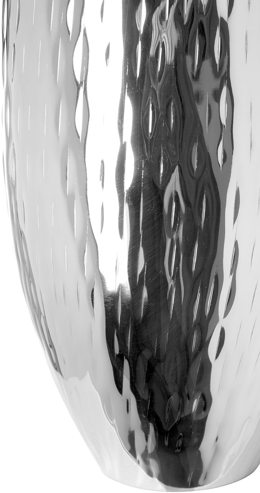 Fink Dekovase »AFRICA, aus Eisen, Höhe ca. 28 cm«, (1 St.), mit vertikal gehämmerter Oberfläche, Handarbeit