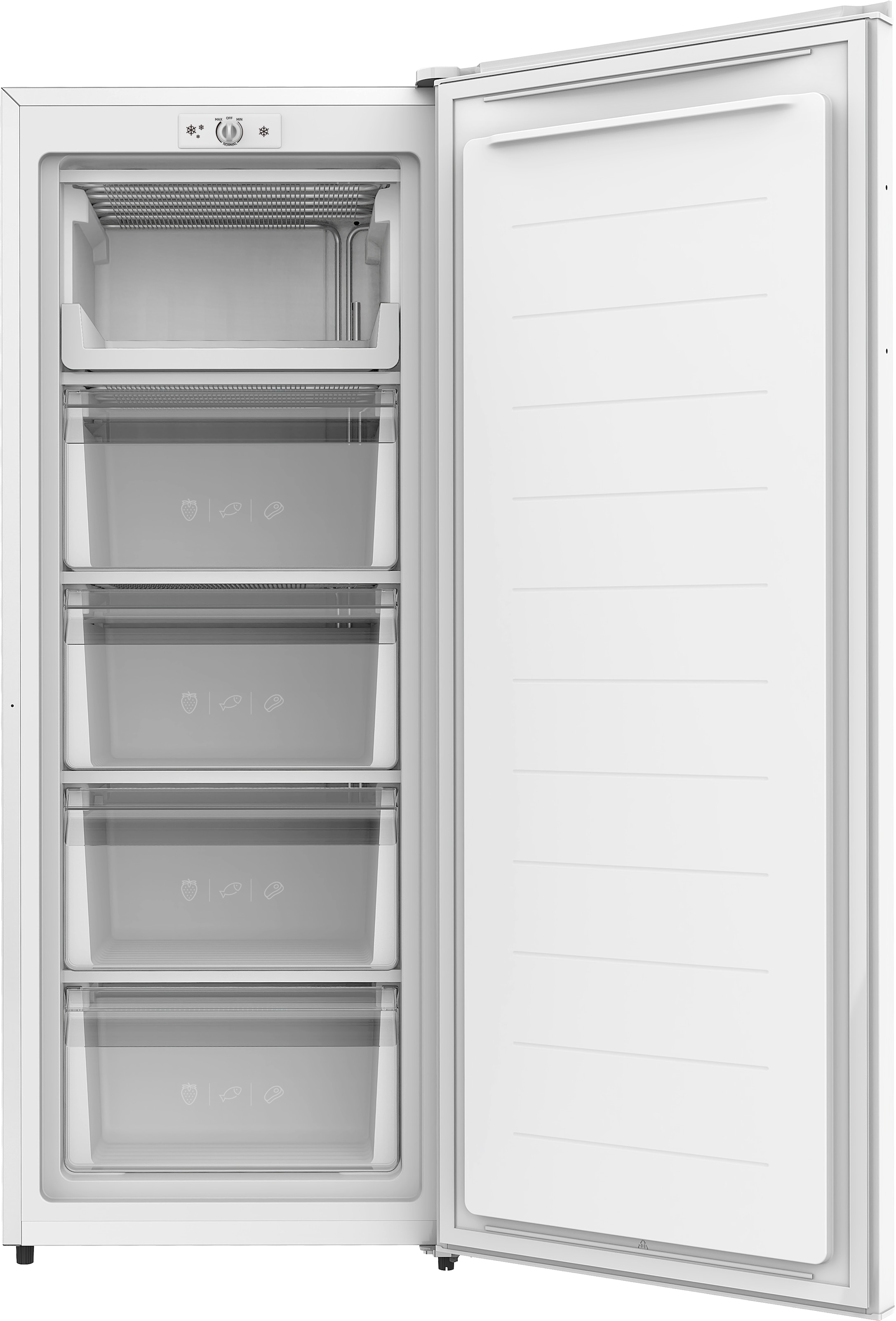 Amica Gefrierschrank »GS 324 200 W« 143 cm hoch 56 cm breit Großer Vorrat, schneller Zugriff – dank Pizzaschublade