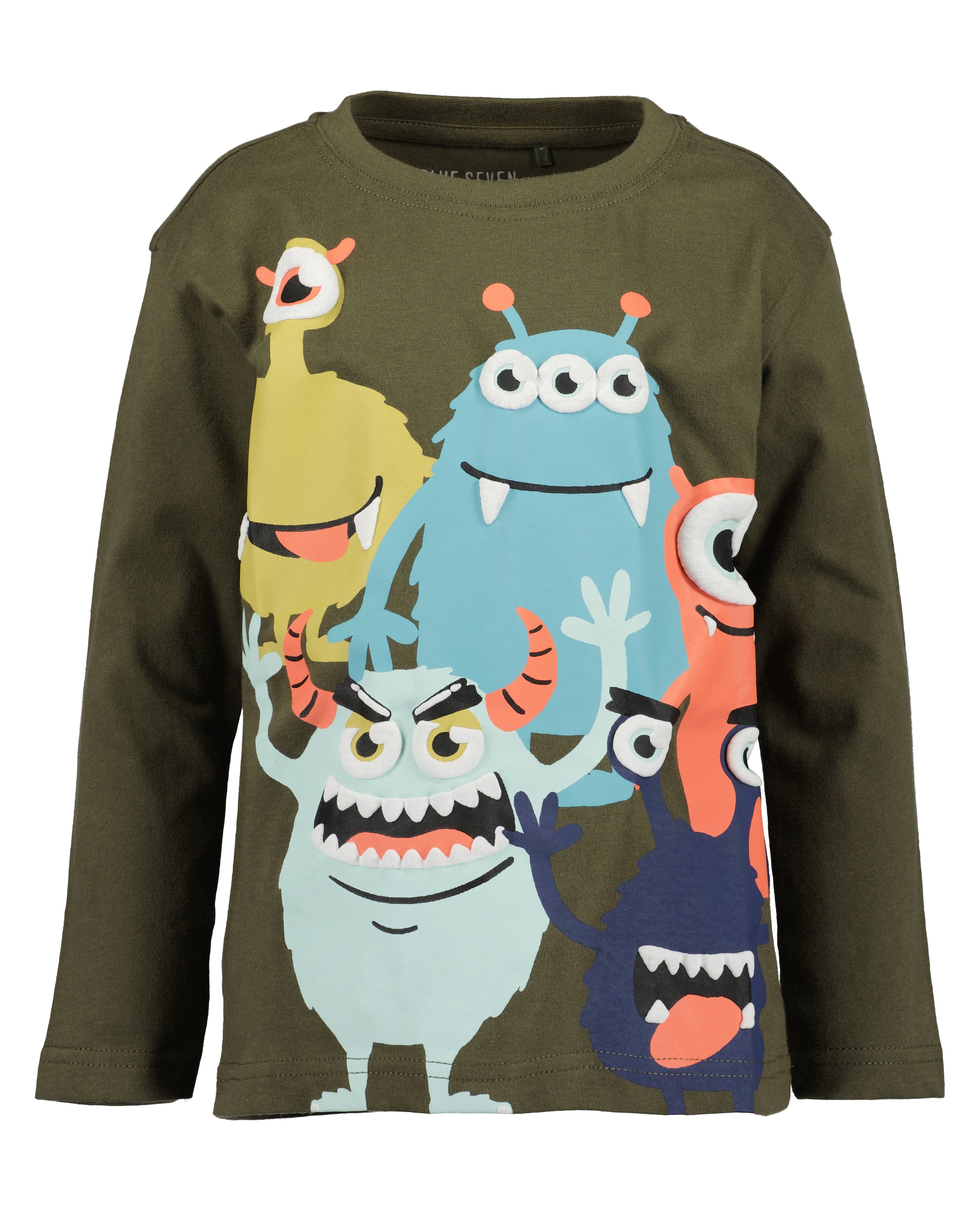 Blue Seven Langarmshirt, (Packung, 2 tlg.), mit tollen Comic-Prints