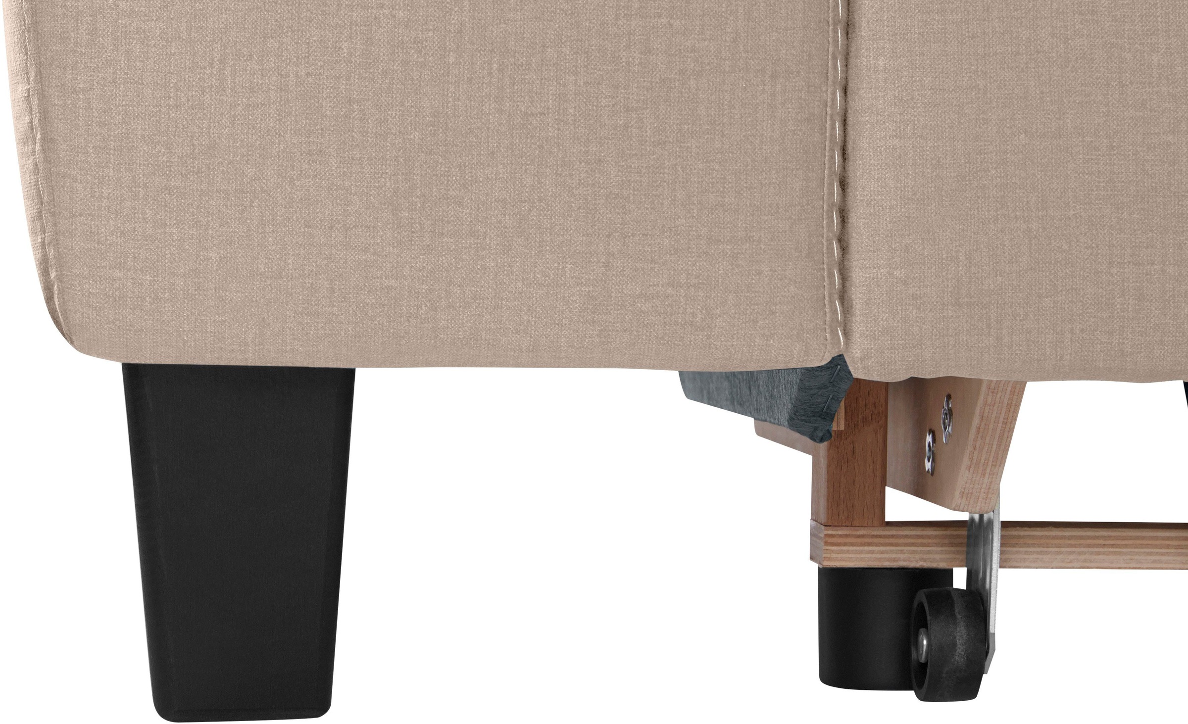 COTTA Polstergarnitur »Morven L-Form«, (Set), Set bestehend aus: Ecksofa mit Kopfteilverstellung & Hocker