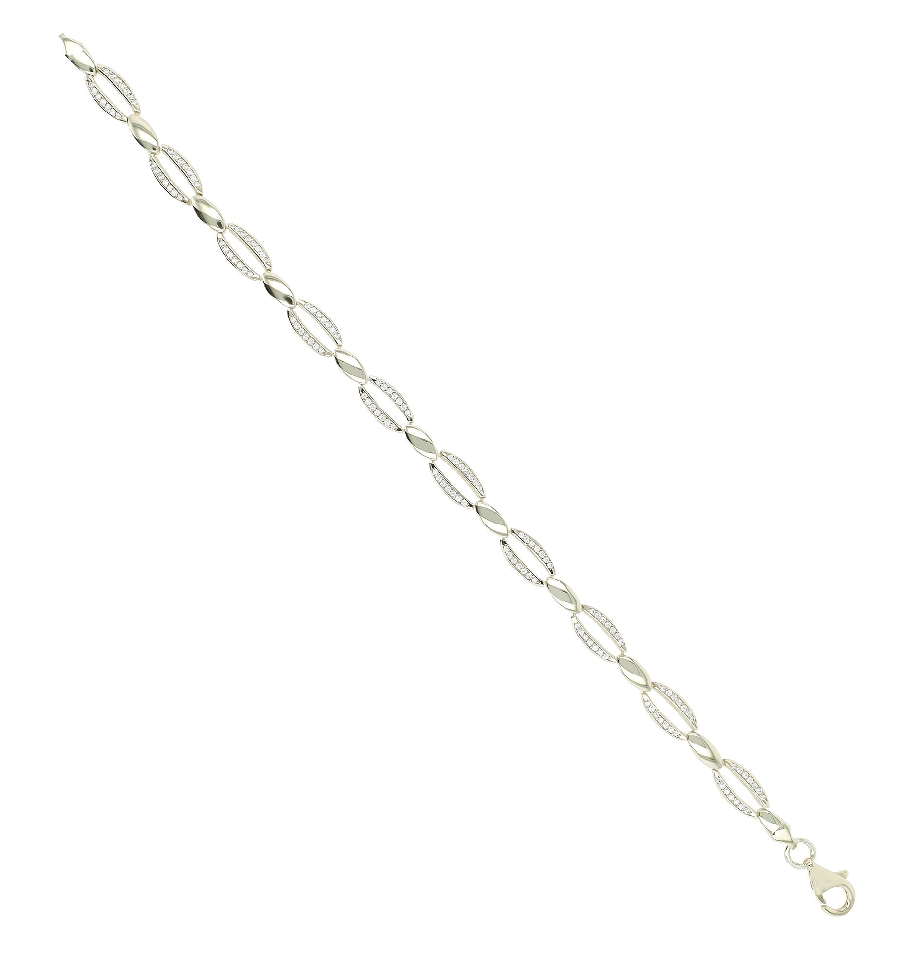 Adelia´s Armband »Damen Armband aus 333 Gold mit Zirkonia 19 cm«