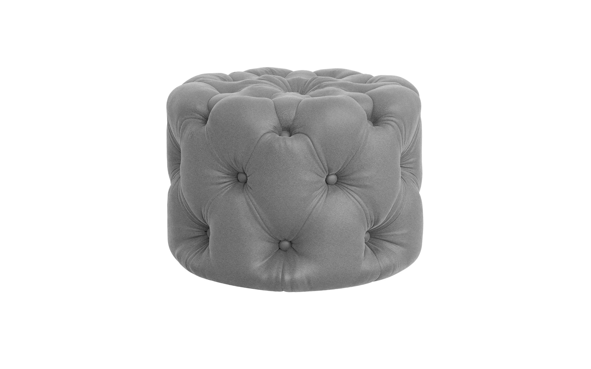 Places of Style Hocker »FOLLINA«, Polsterhocker mit klassischer Chesterfield-Knopfheftung