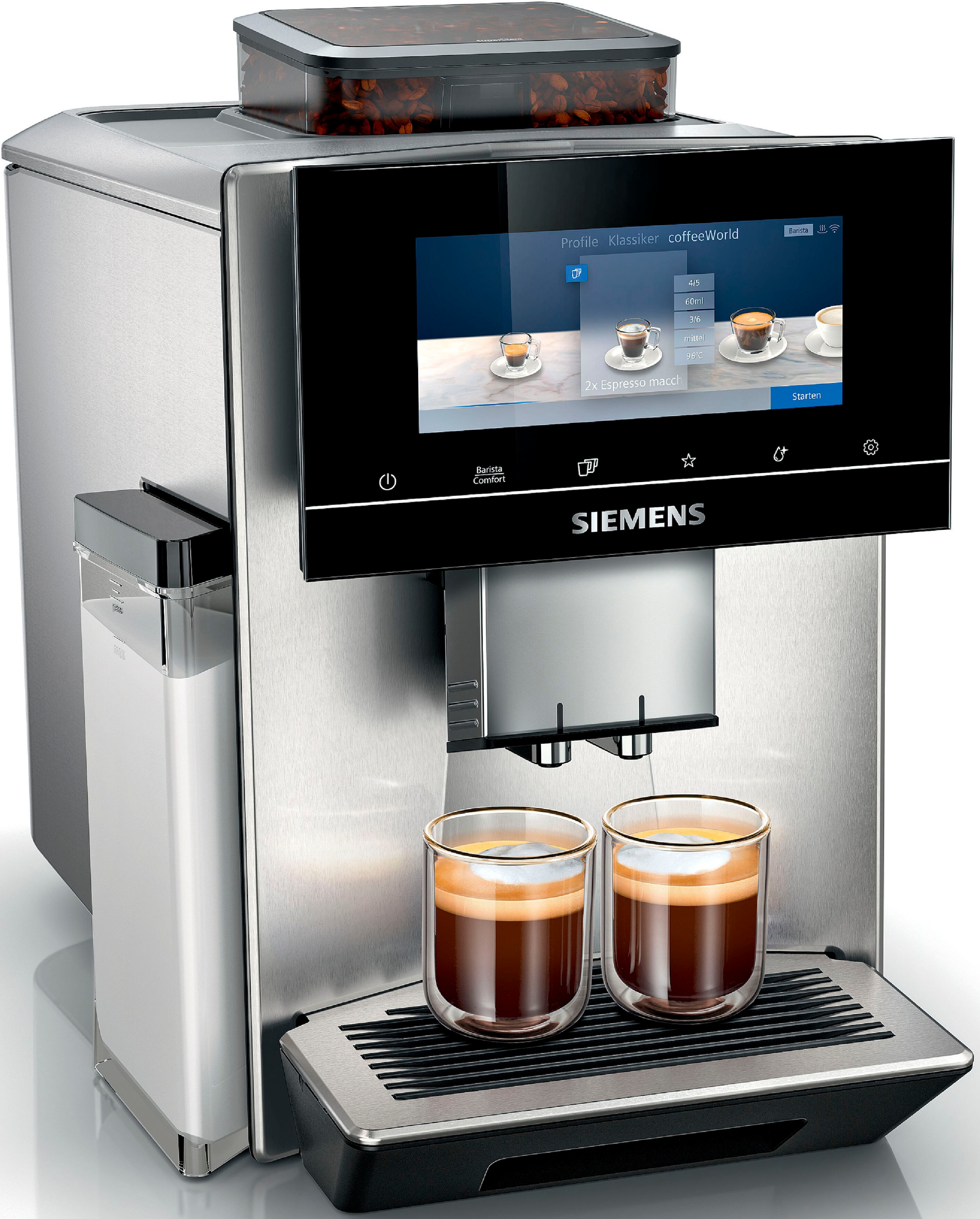 Kaffeevollautomat »EQ900 leise 10 bis bei automatische Profile, SIEMENS extra Bohnenanpassung, zu TQ905D03«, OTTO bestellen