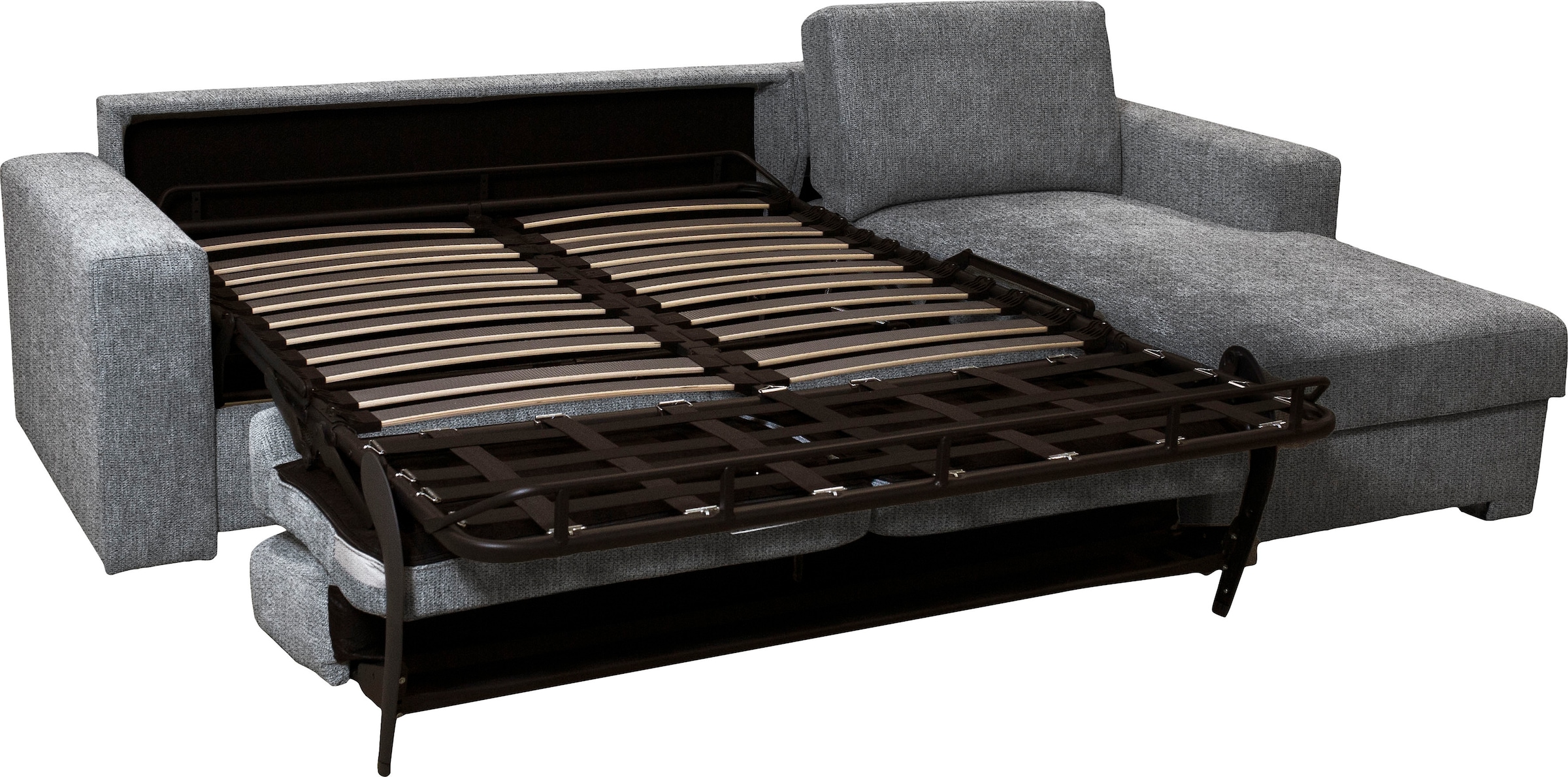 Home affaire Ecksofa »Roma "M"  Matratzenhöhe 14 cm, Dauerschlaffunktion, mit Unterfederung,« Liegemaße ca 143x198 cm, L-Form