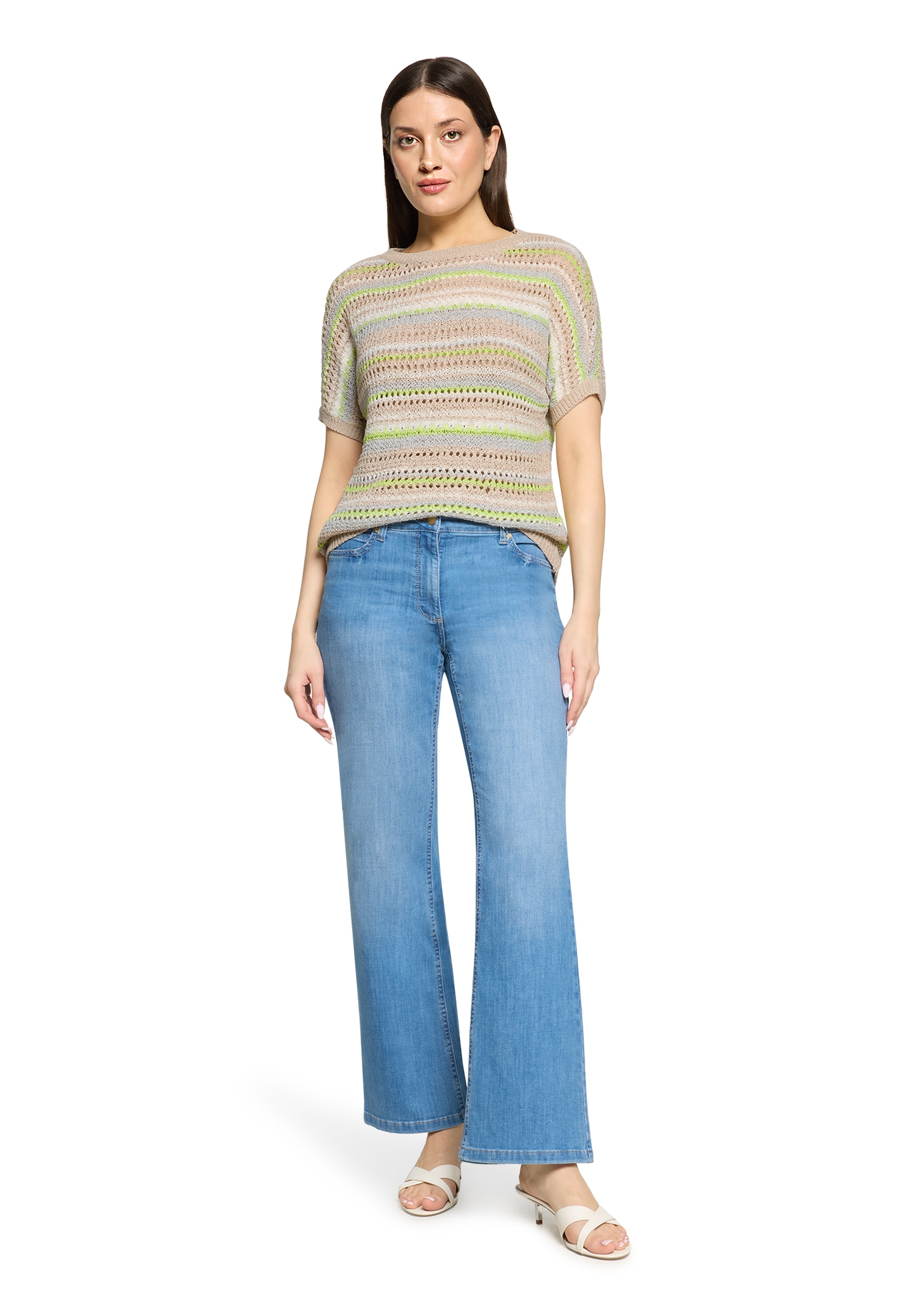 Betty Barclay Rundhalspullover »Lochstrick-Pullover mit U-Boot-Ausschnitt«