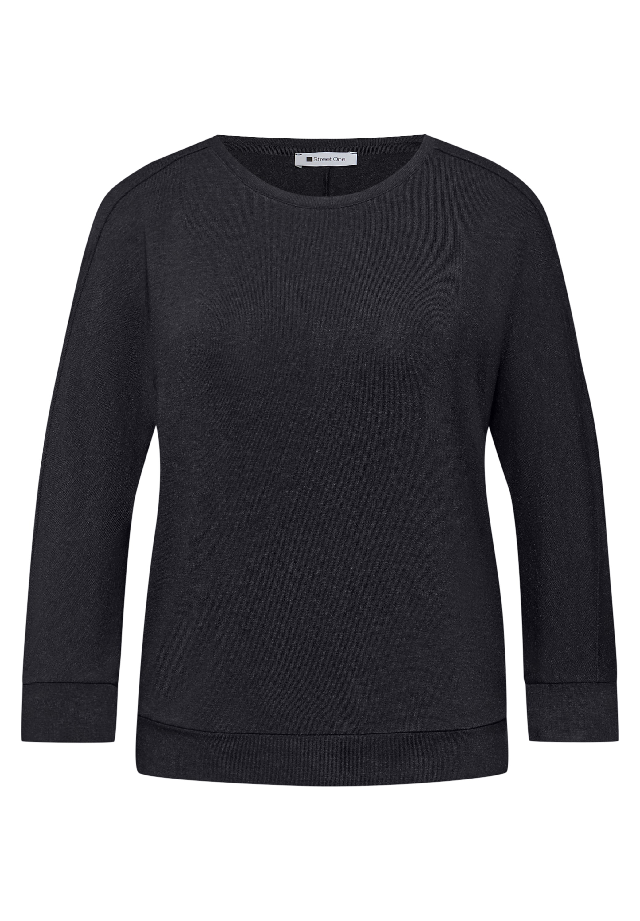 STREET ONE 3/4-Arm-Shirt im Melange-Look