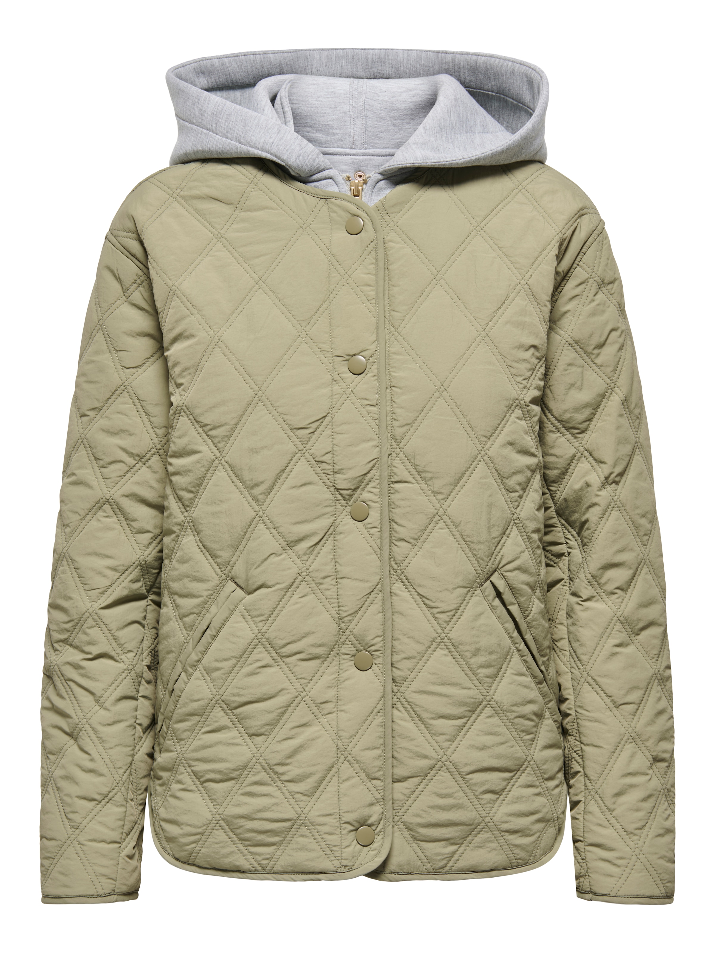ONLY Steppjacke »ONLRISSO LIFE HOOD QUILT JACKET CC OTW« mit Kapuze mit abnehmbarer Kapuze
