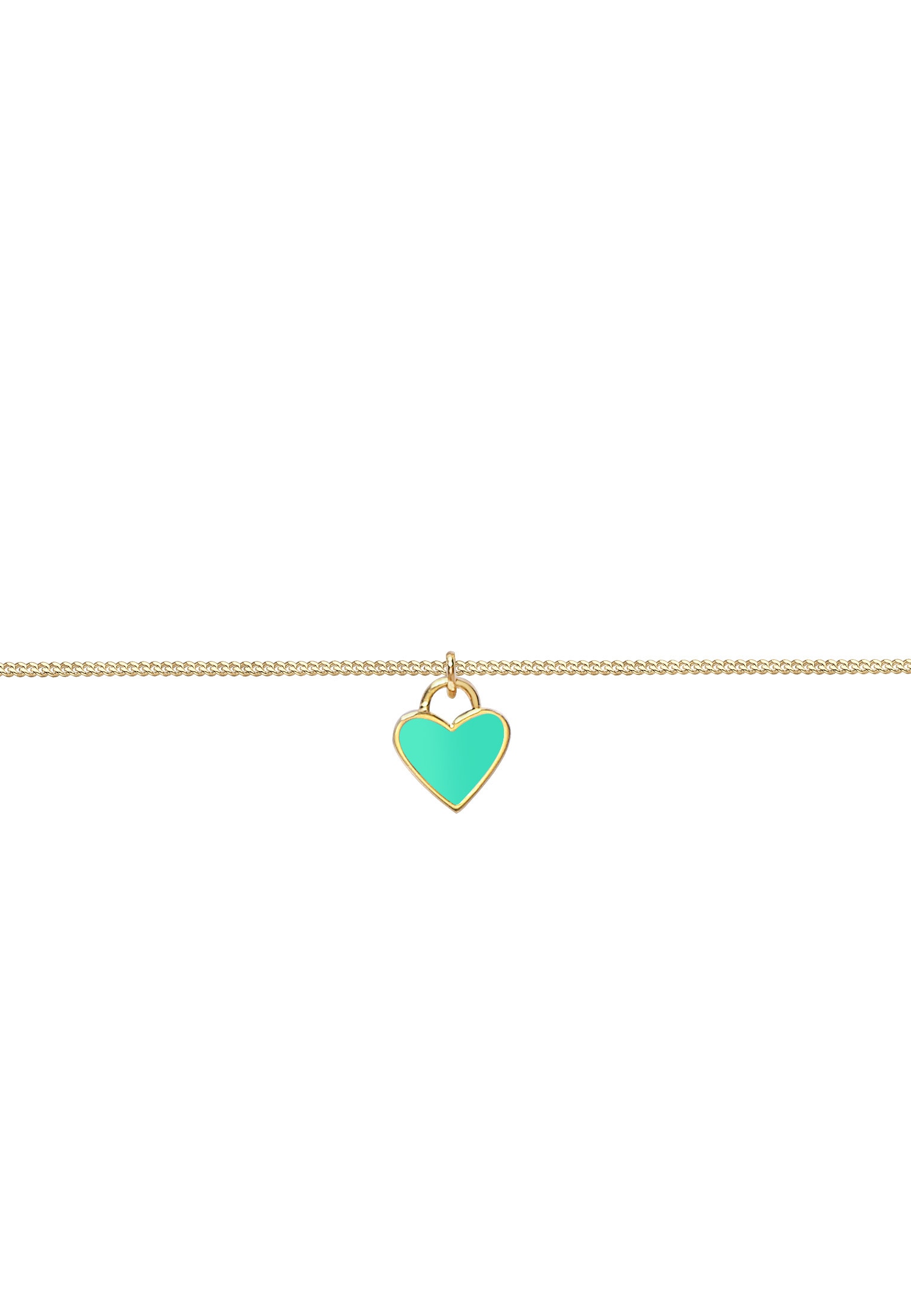 Elli Choker »Halskette Choker Herz Emaille schwarz 925 Silber«