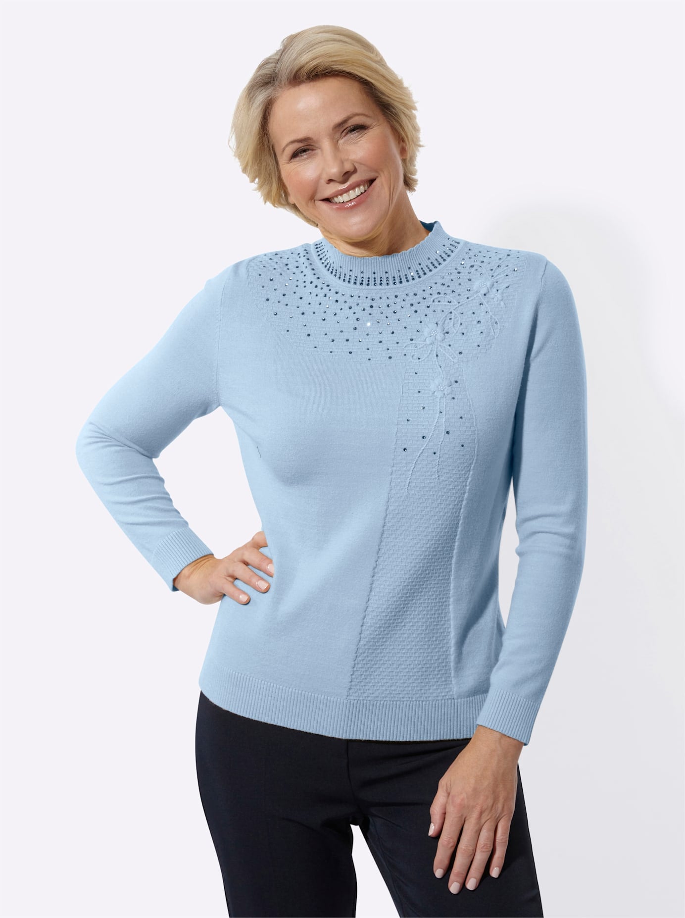 Classic Strickpullover »Stehkragen-Pullover«