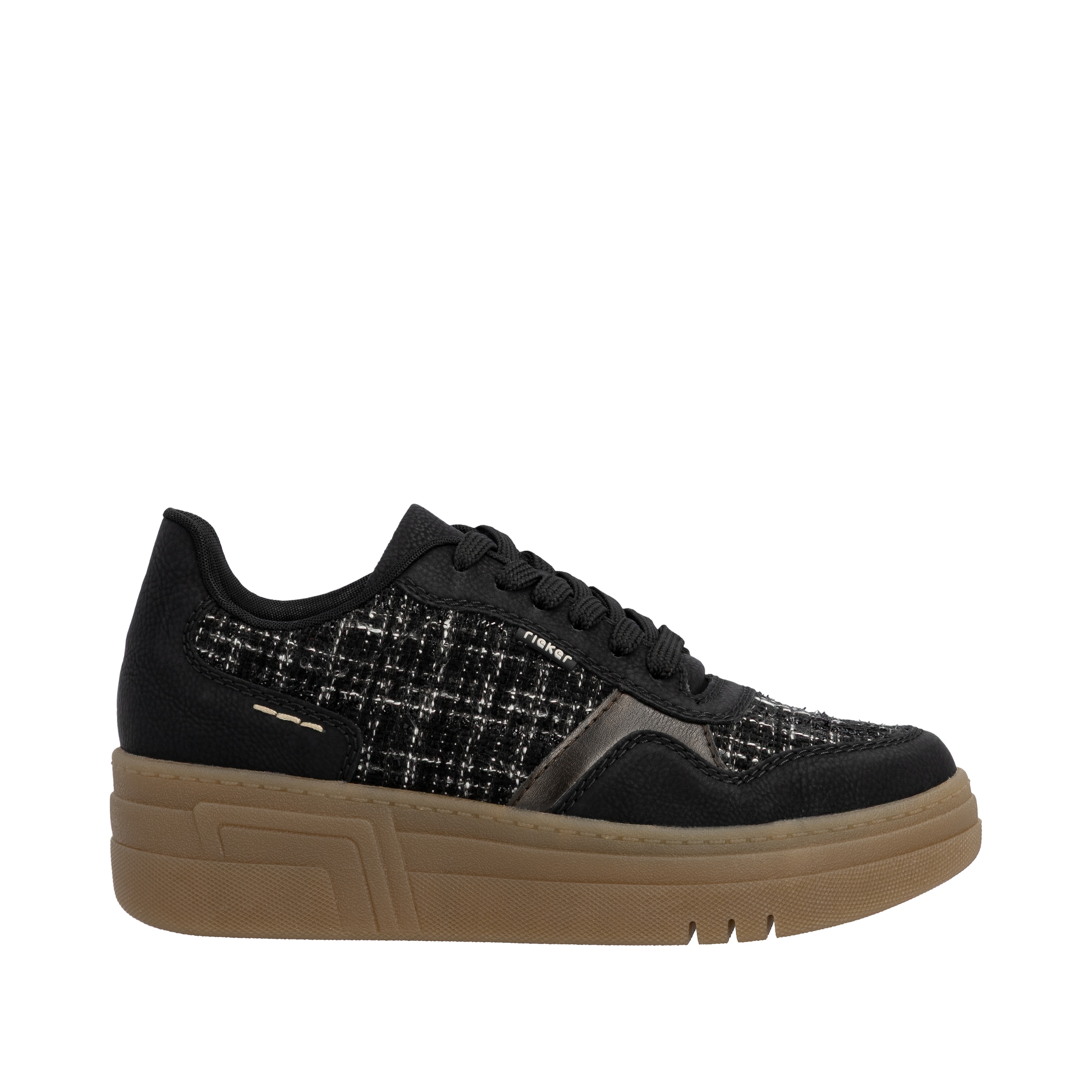 Rieker Plateausneaker, Basket-Sneaker, Schnürschuh, Halbschuh mit weichem Schaftrand