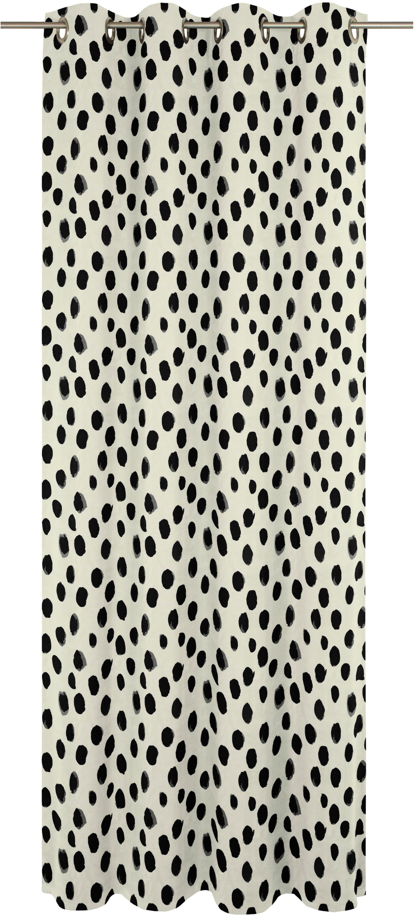 Adam Vorhang »Vorhang Dots aus Leinen und Bio-Baumwolle, Ösen (1 St)«, (1 St.), Vorhang Dots aus Leinen und Bio-Baumwolle, Ösen (1 St)