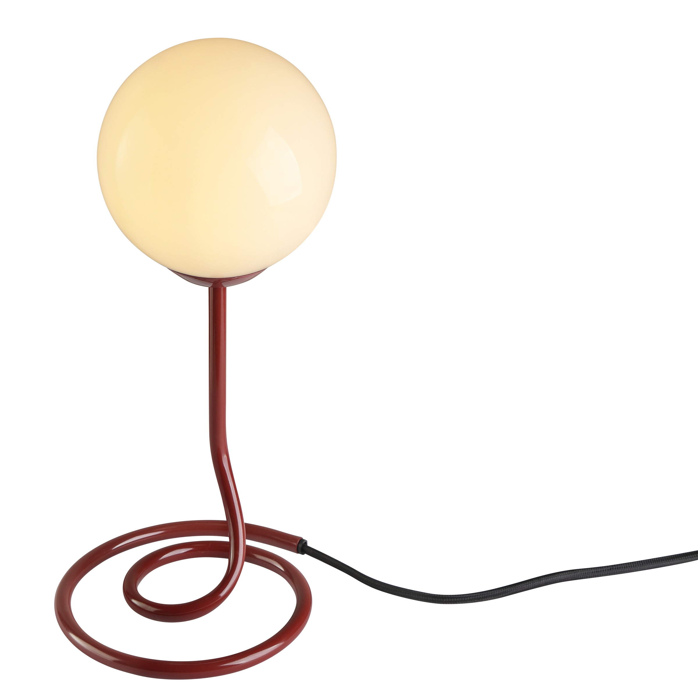 OTTO home Tischleuchte »Orrell« G9 1 Stk. Ø 12, H: 31,3 cm, Materialmix - Metallfuß mit weißem Glasschirm