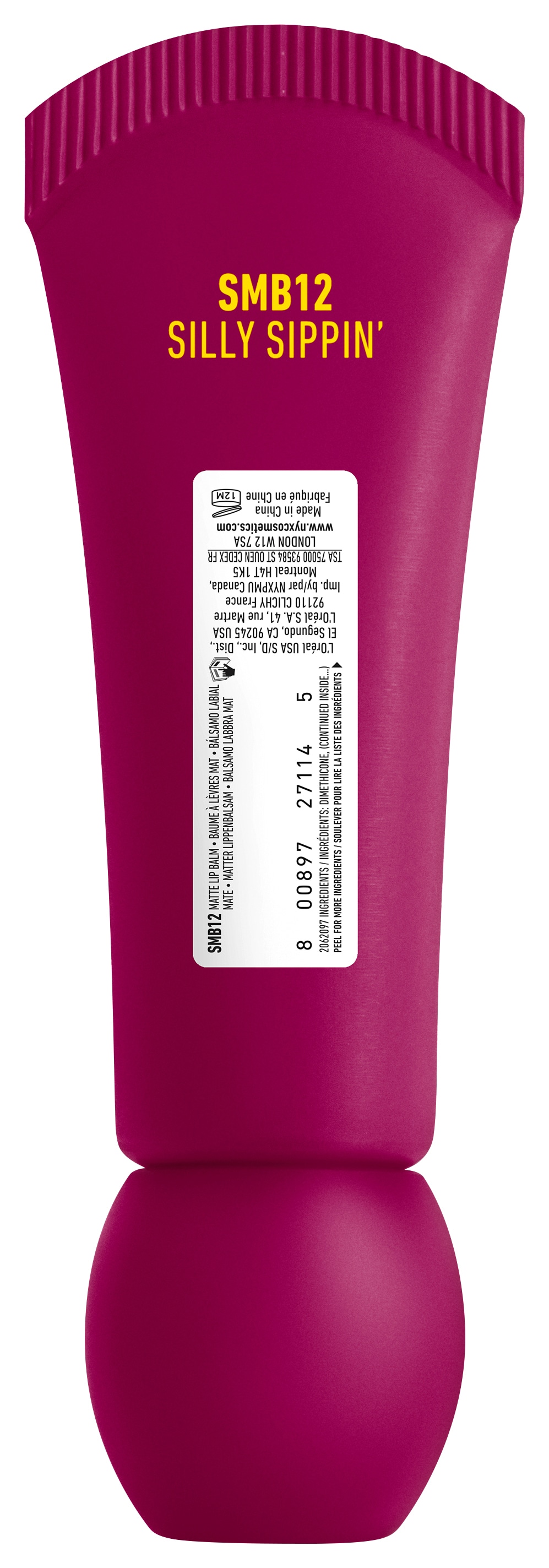 NYX PROFESSIONAL MAKEUP Lippenbalsam »SMUSHY MATTE LIP BALM« jeder der Farbtöne hat einen einzigartigen, süßen Duft