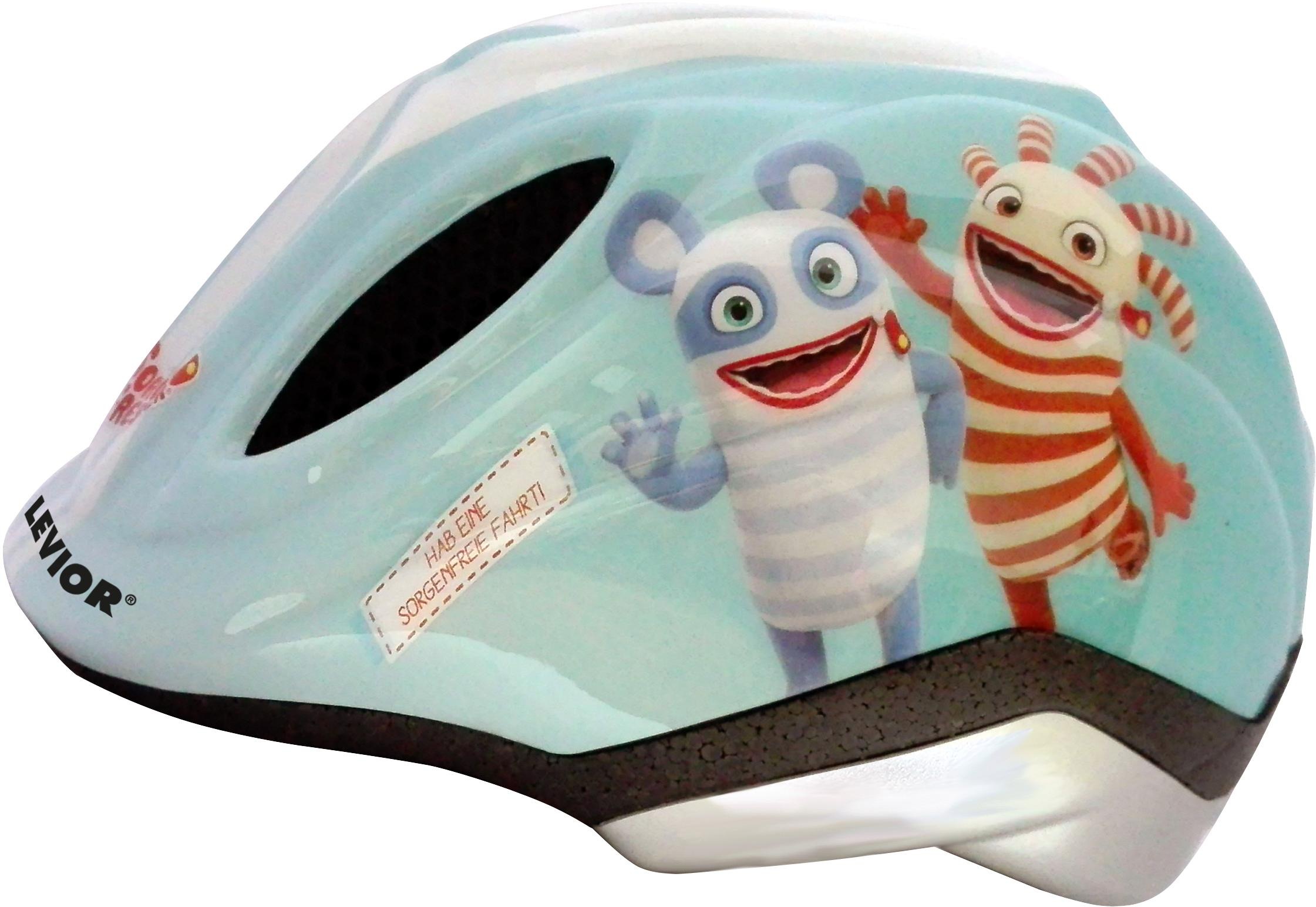 Levior Kinderfahrradhelm »Sorgenfresser« in blau, Größe M Kopfumfang: 52 cm - 58 cm
