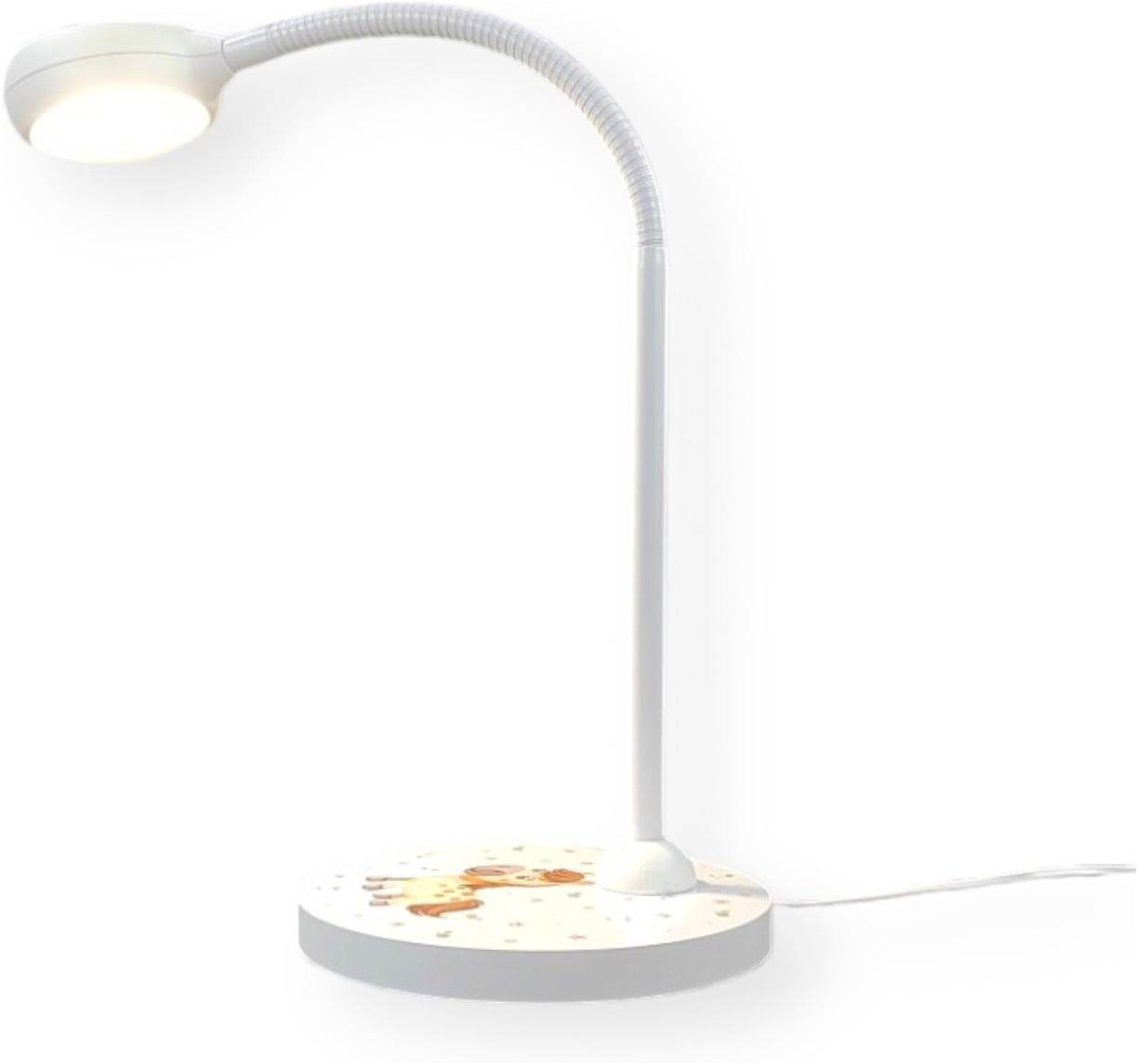 niermann Schreibtischlampe »Kinderlampe mit Motiv "Pony Paula", Kinderzimmer« GX53 1 Stk. flexibel verstellbarer Leuchtenarm, Made in Germany